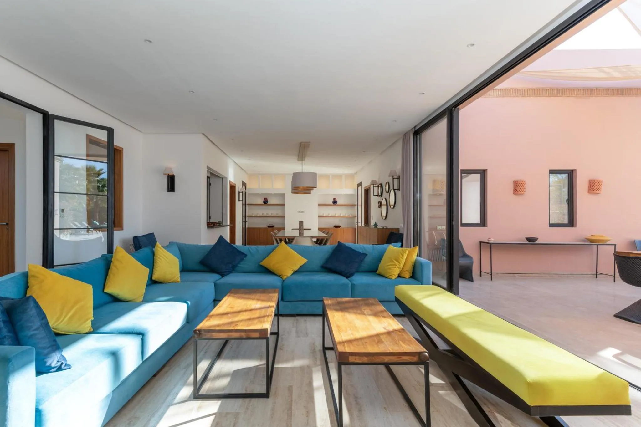 Living room in Les Iris - Peaceful villa with heated private pool & hammam