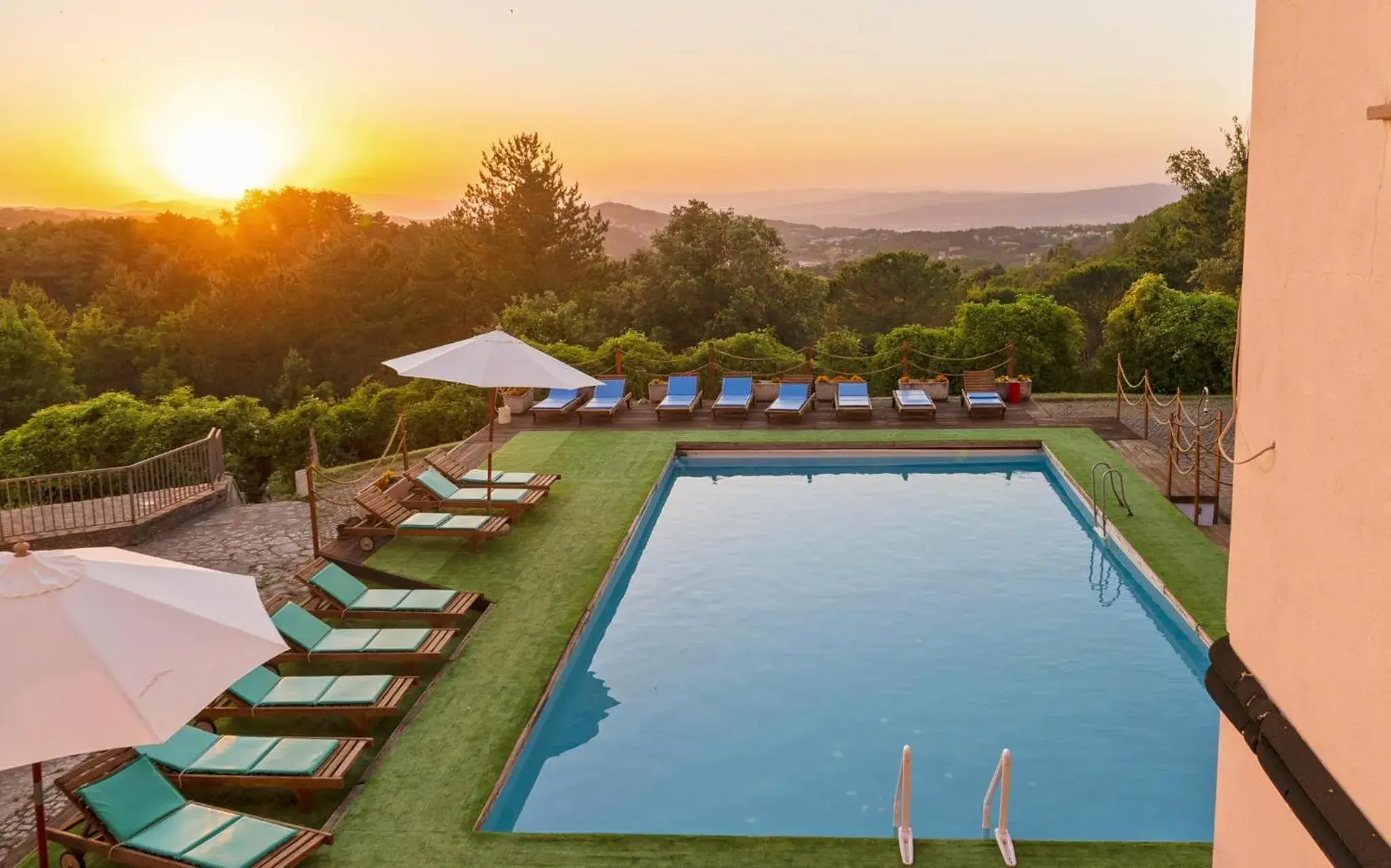 Pool view in Toscana Wellness Resort Pool view in Toscana Wellness Resort