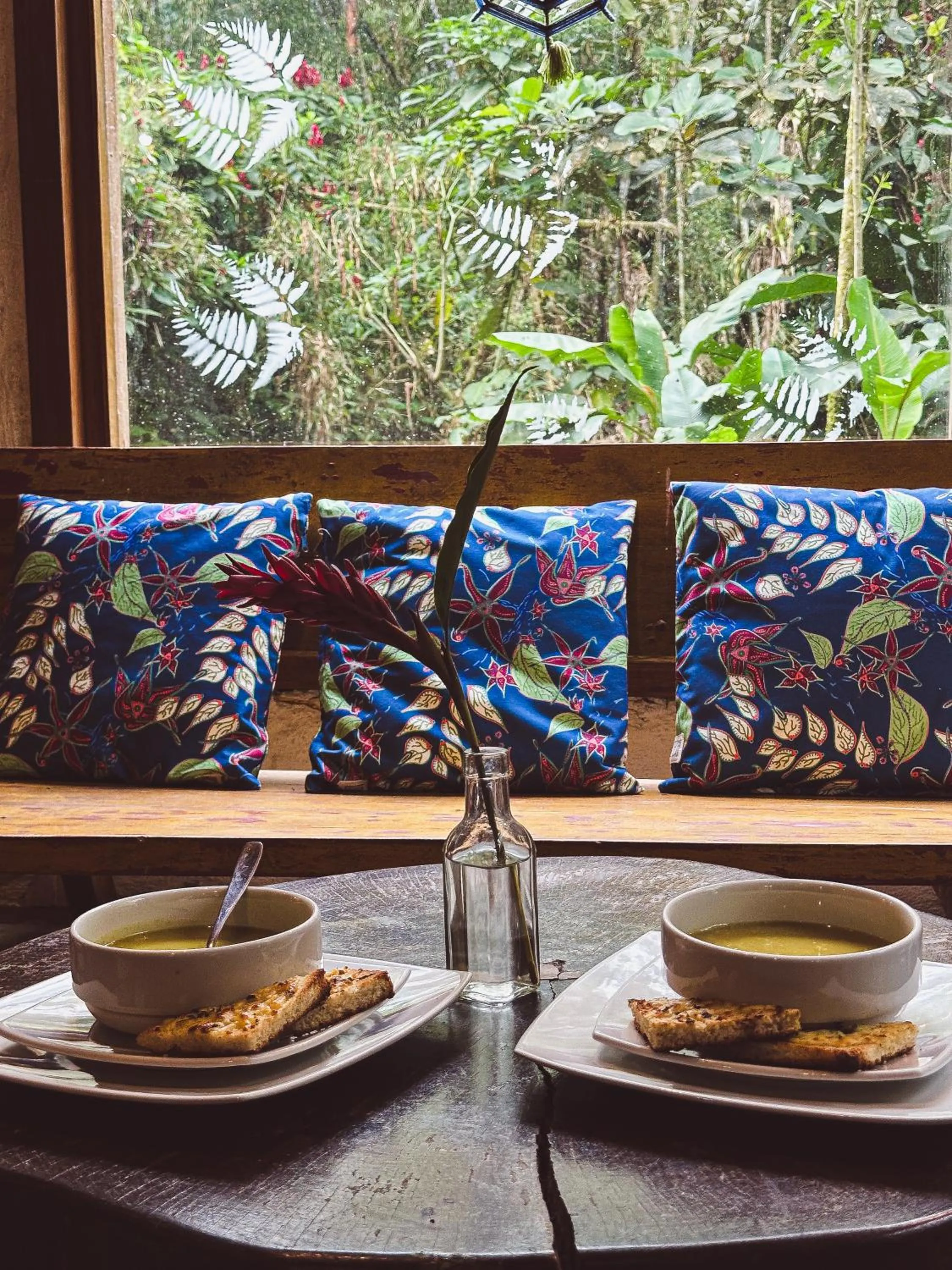 Food and drinks in Hotel El Abrazo del Arbol