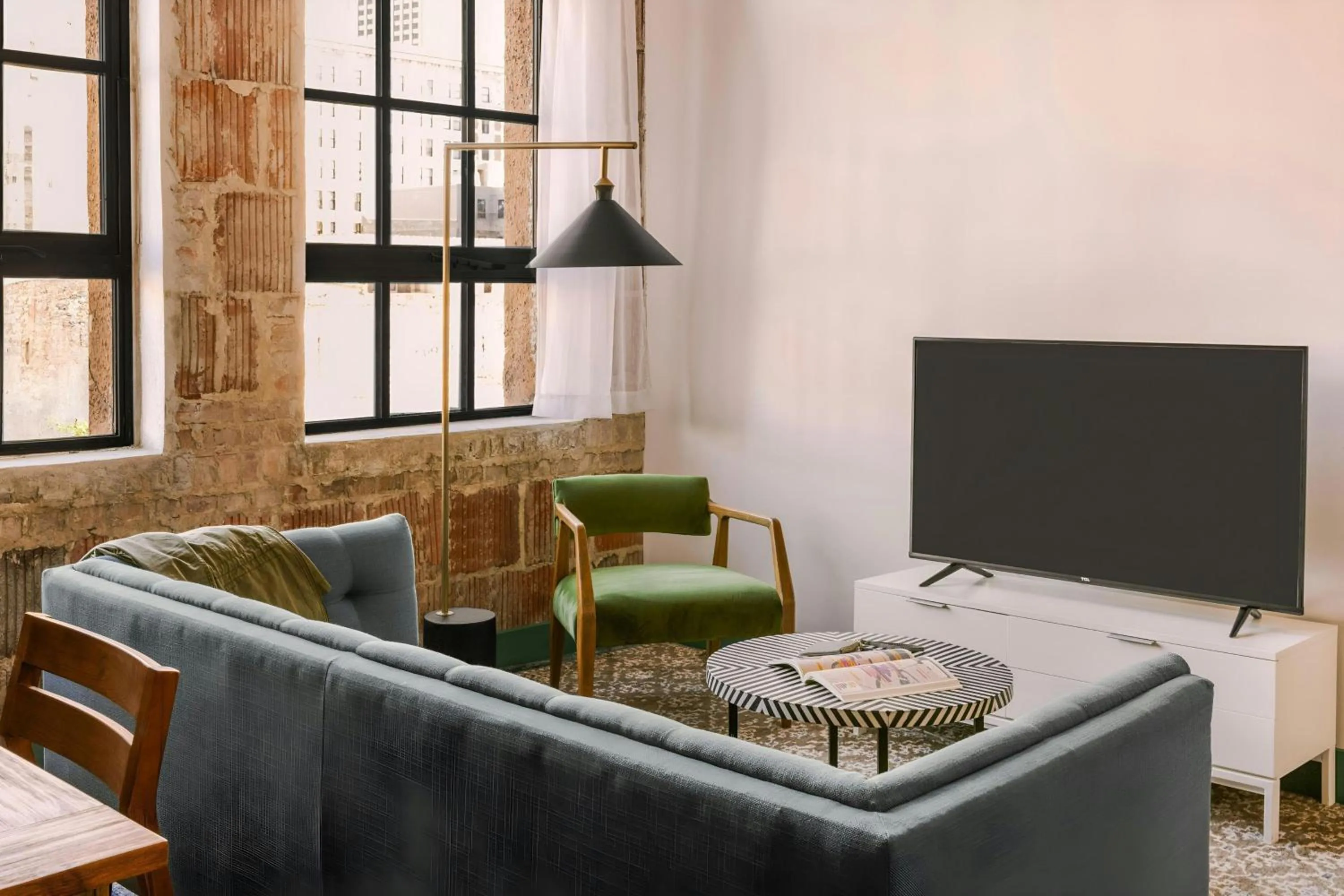 Living room in Sonder by Marriott Bonvoy The Schaeffer Apartments French Quarter