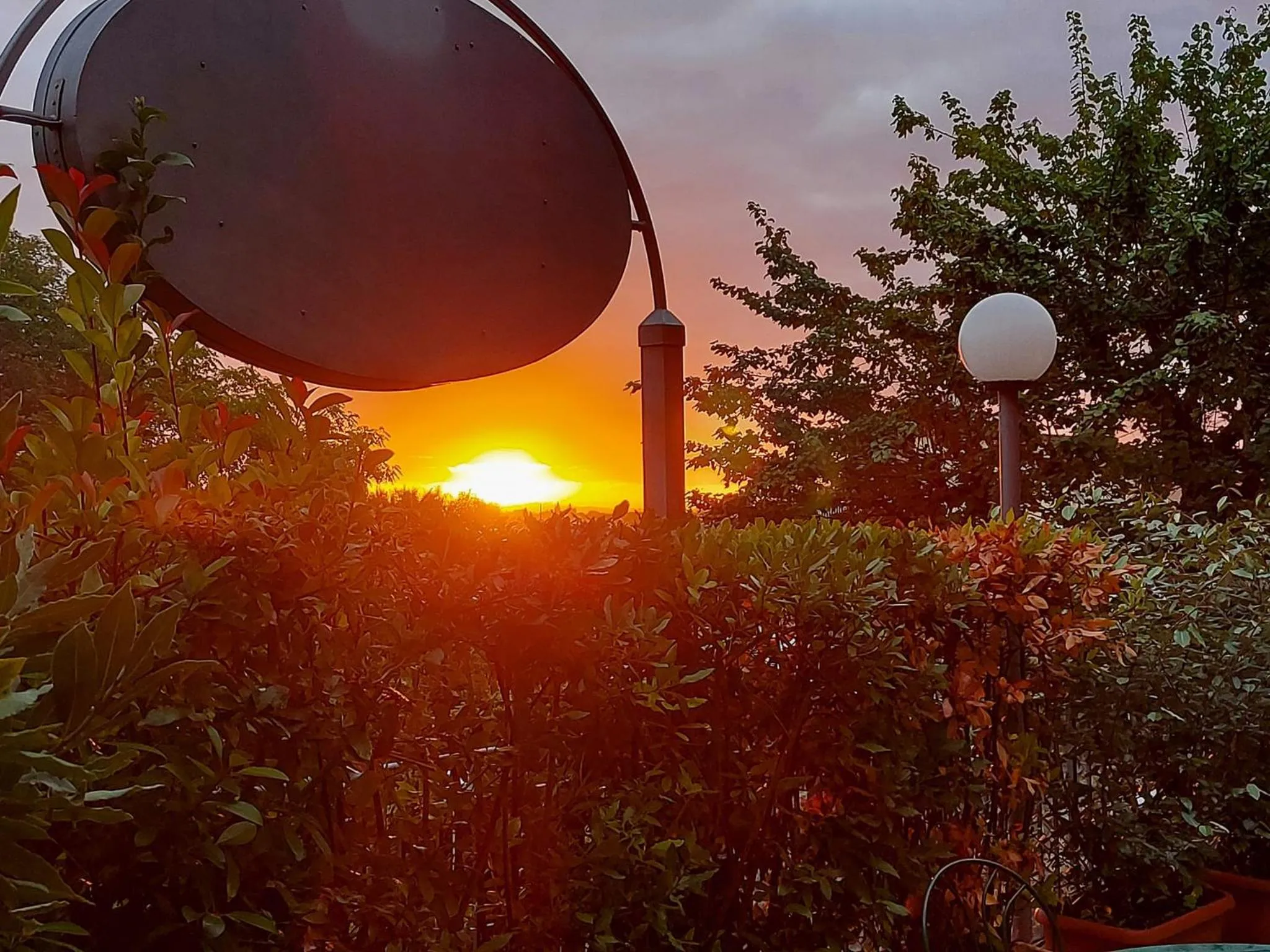 Inner courtyard view in Hotel Arcobaleno Siena