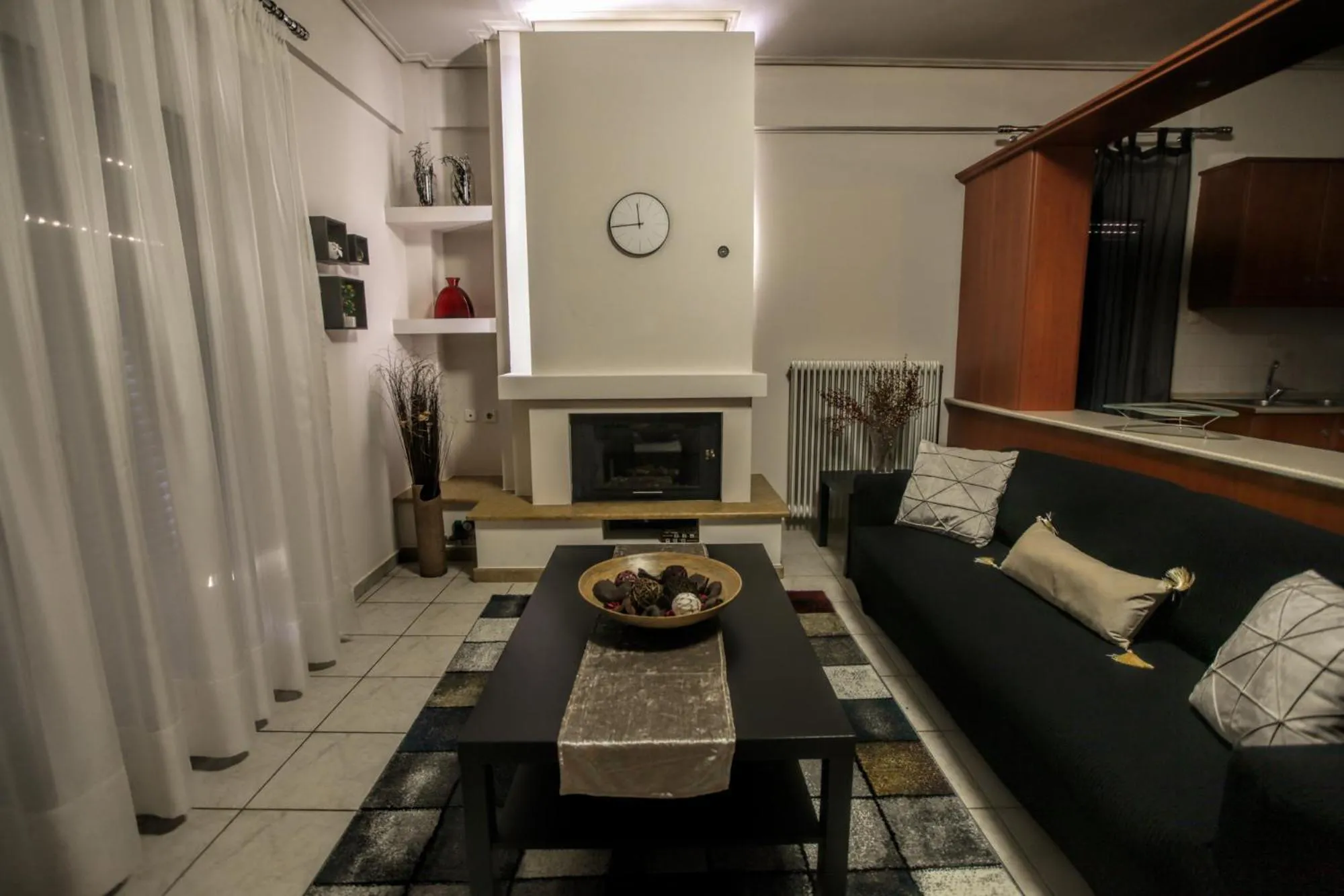 Living room in Grand Meteora Central Luxury Apartment