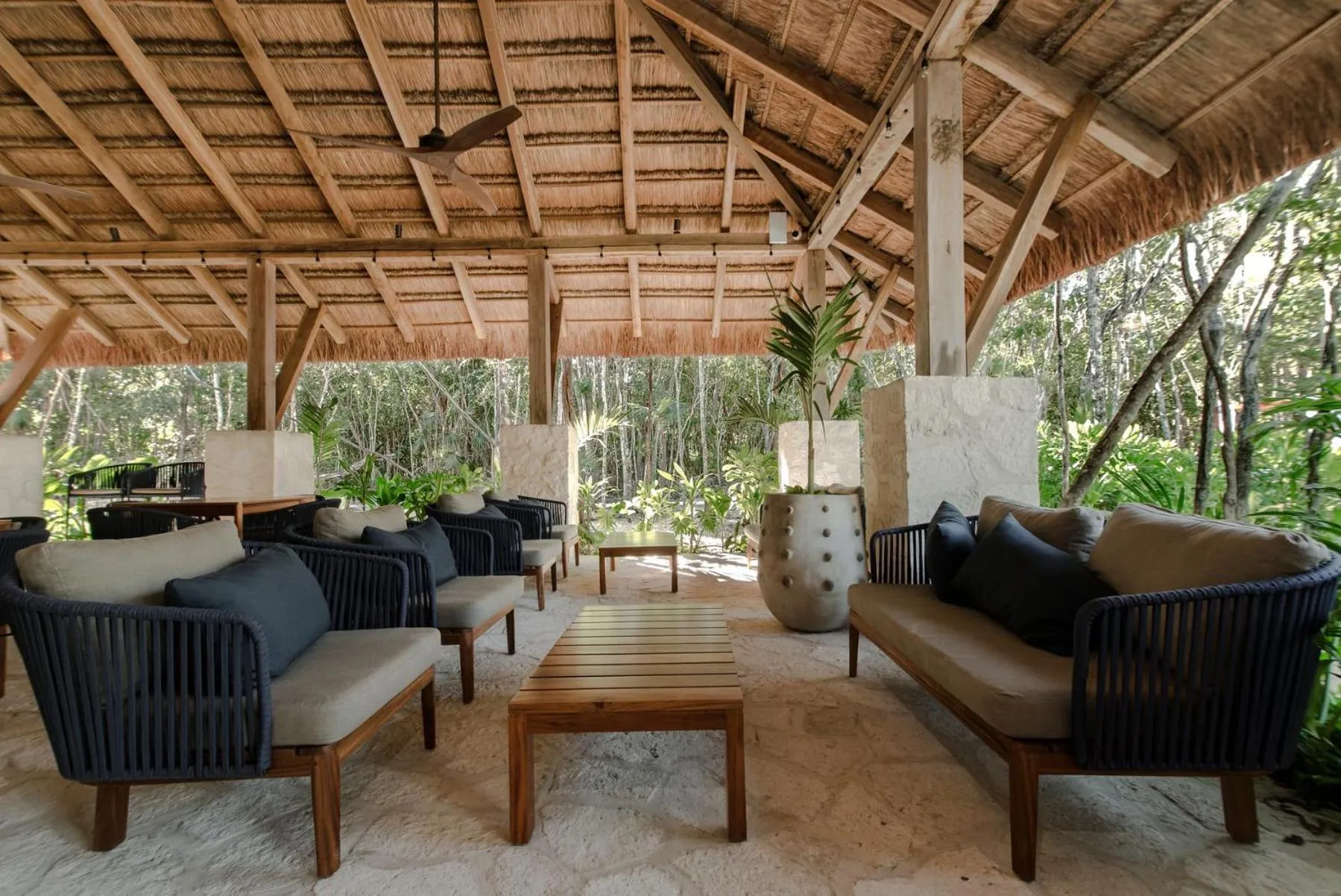 Seating area in Lumina at LOSANTOS Tulum