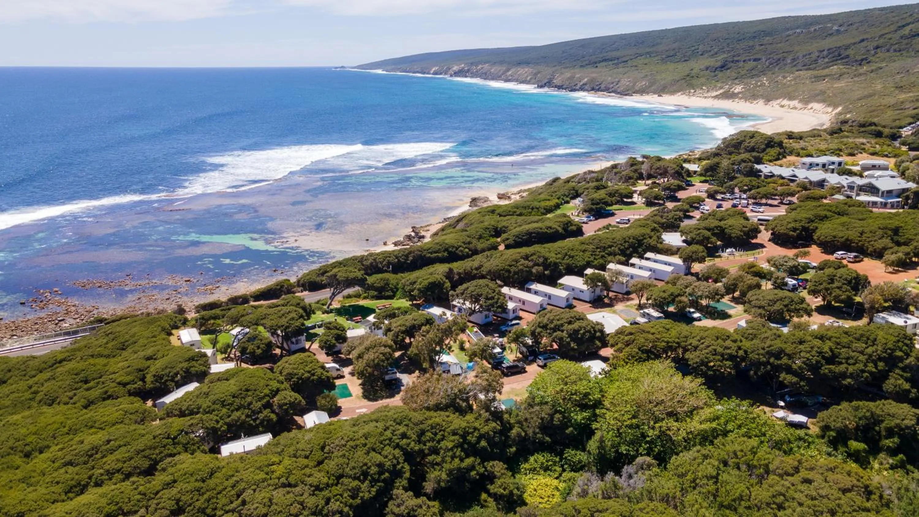 Bird's eye view in Tasman Holiday Parks - Yallingup Beach