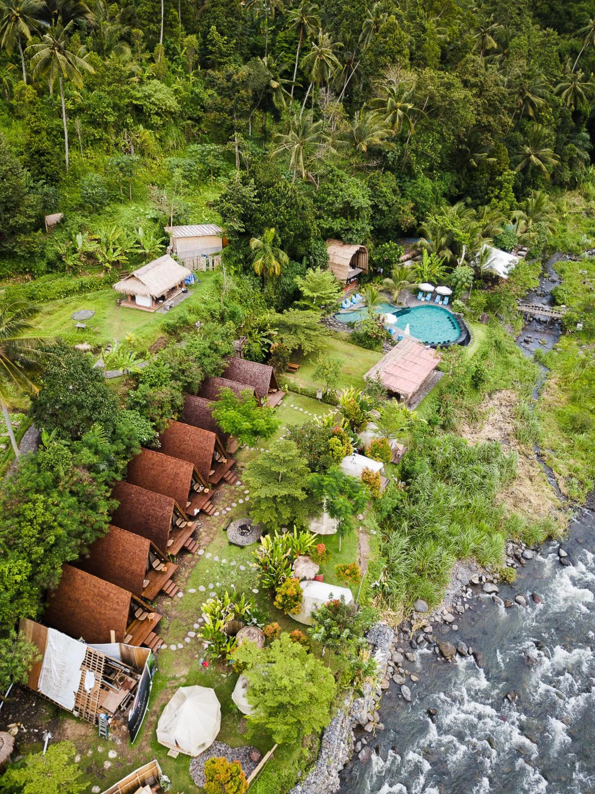 Bird's eye view in Natya River Sidemen