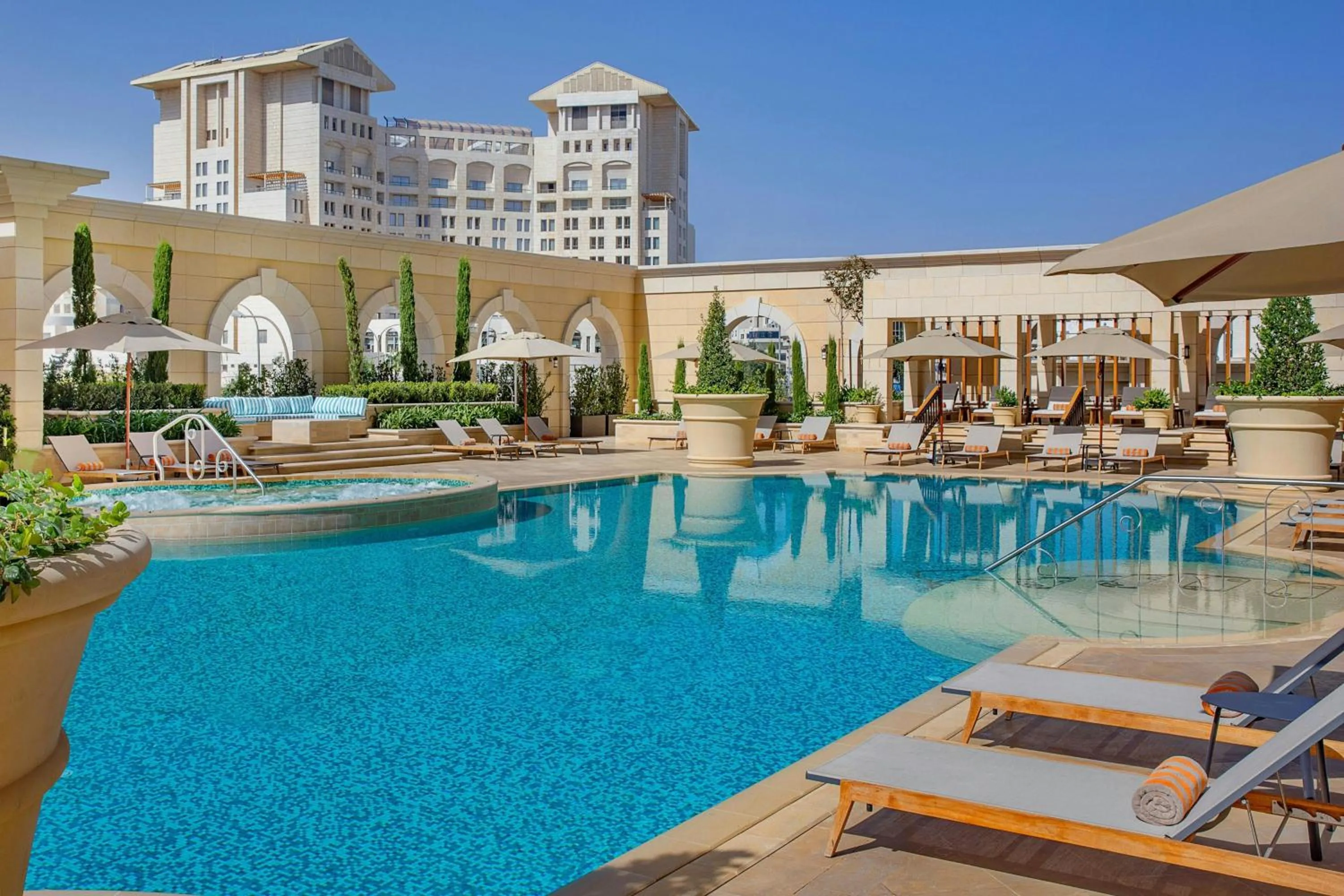 Swimming pool in The Ritz-Carlton, Amman