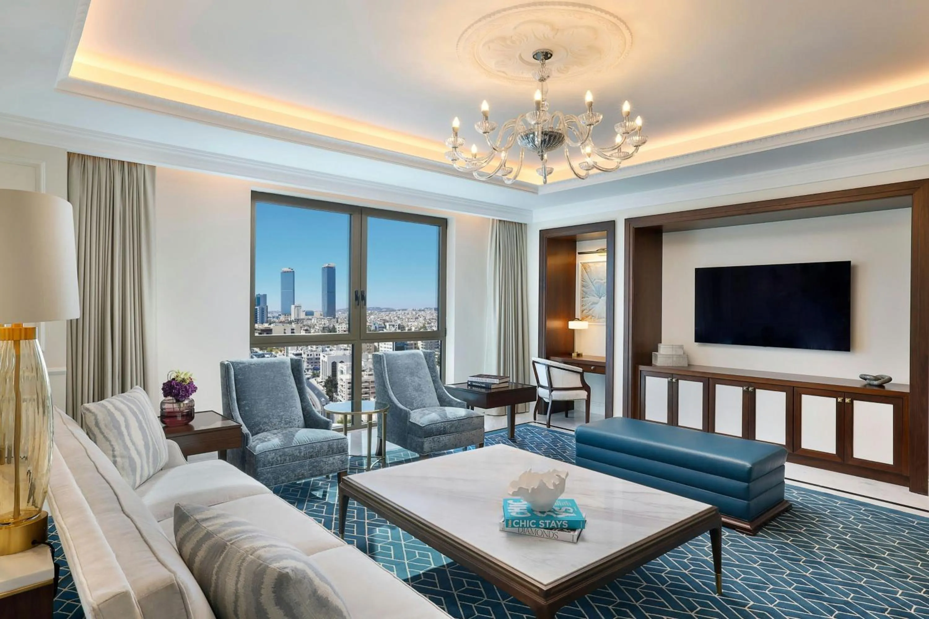 Bedroom in The Ritz-Carlton, Amman