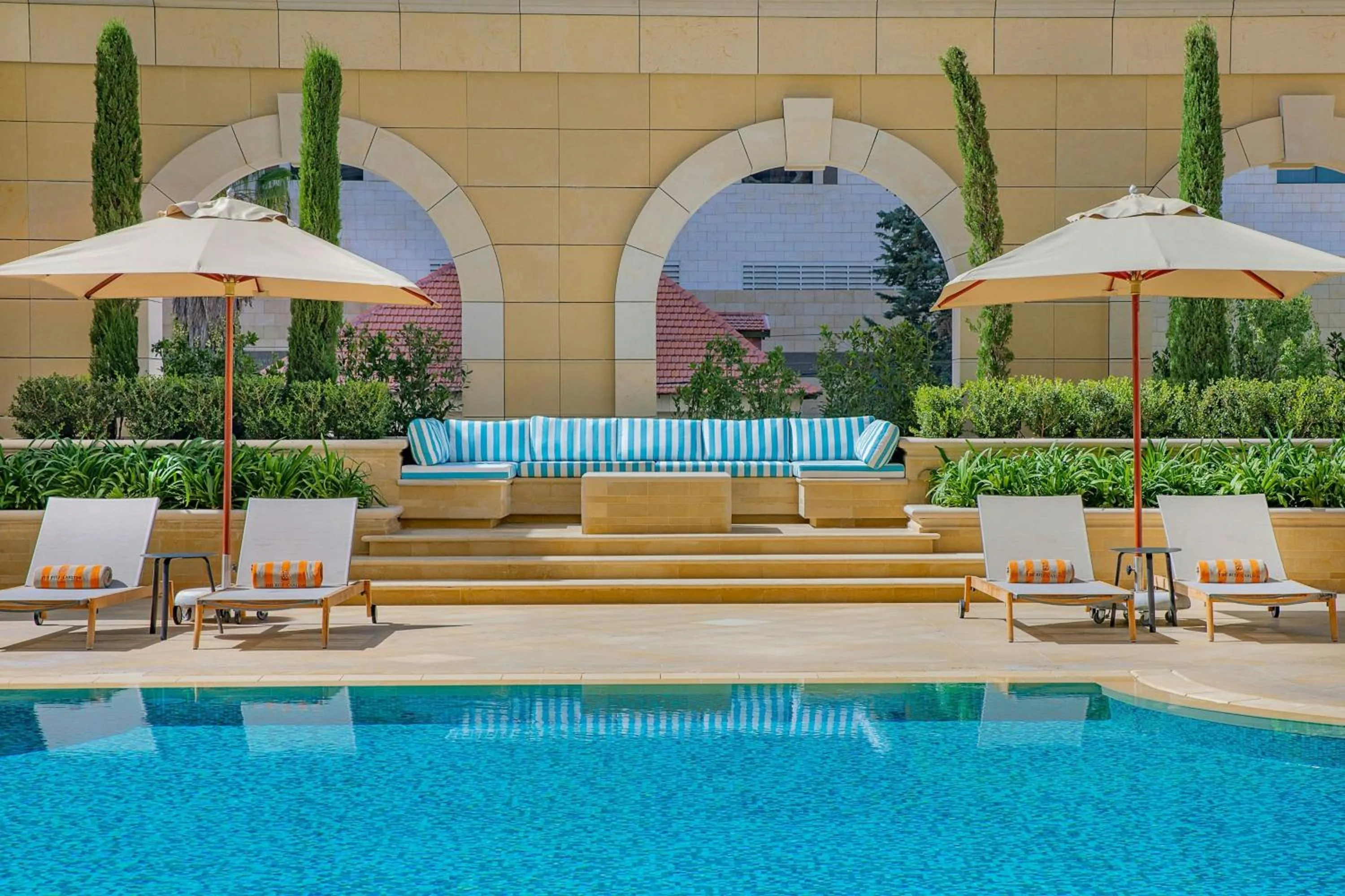 Swimming pool in The Ritz-Carlton, Amman