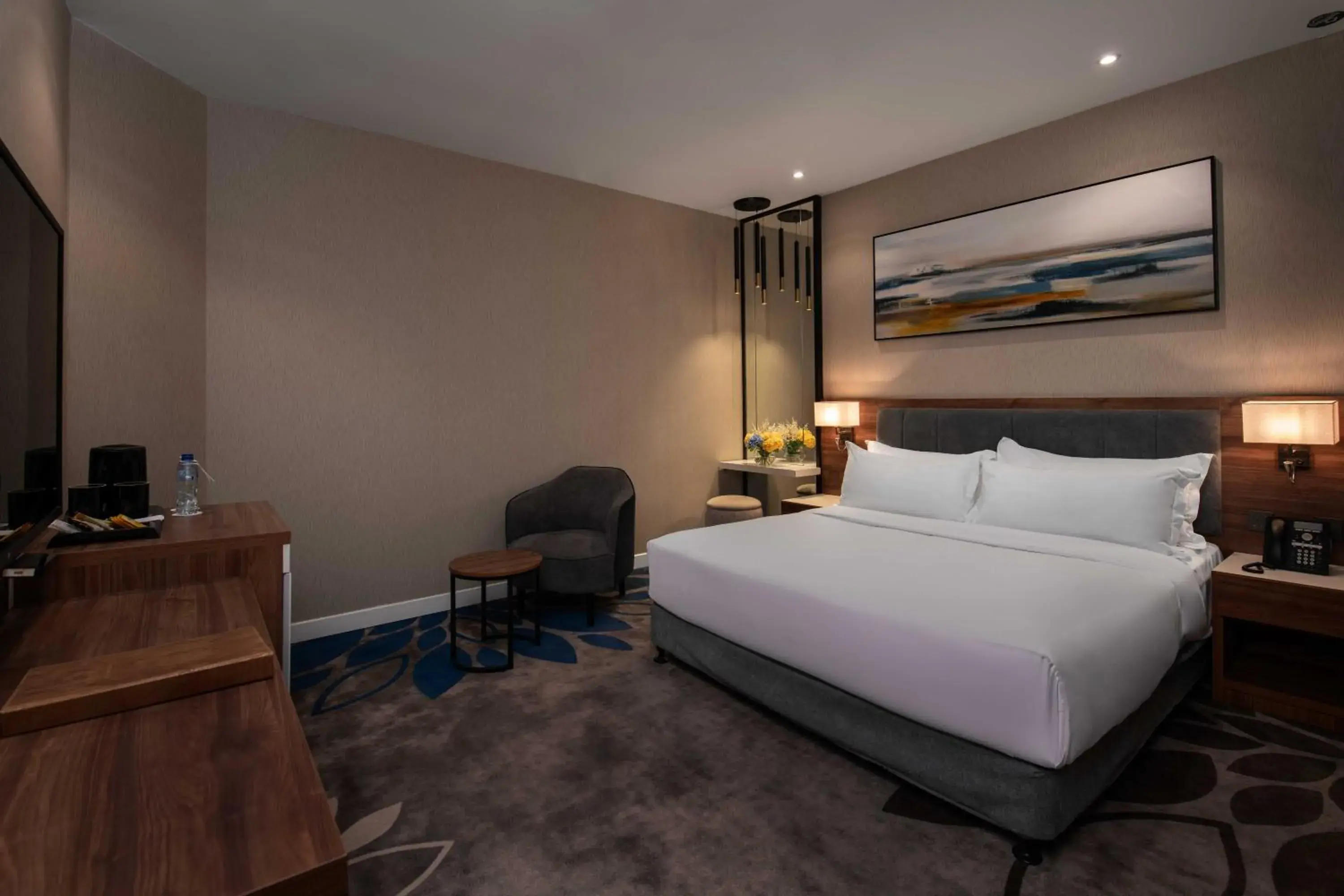 Bed in Warwick Al Jubail Hotel Bed in Warwick Al Jubail Hotel