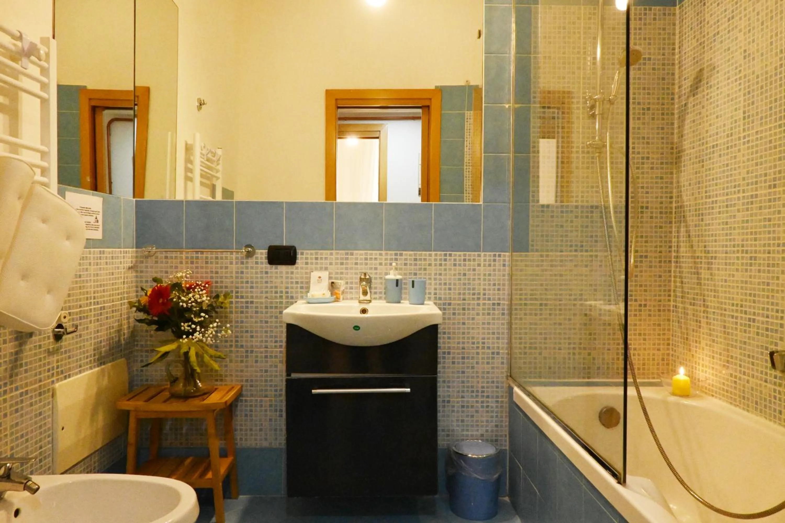 Shower in Napoli Cityscape