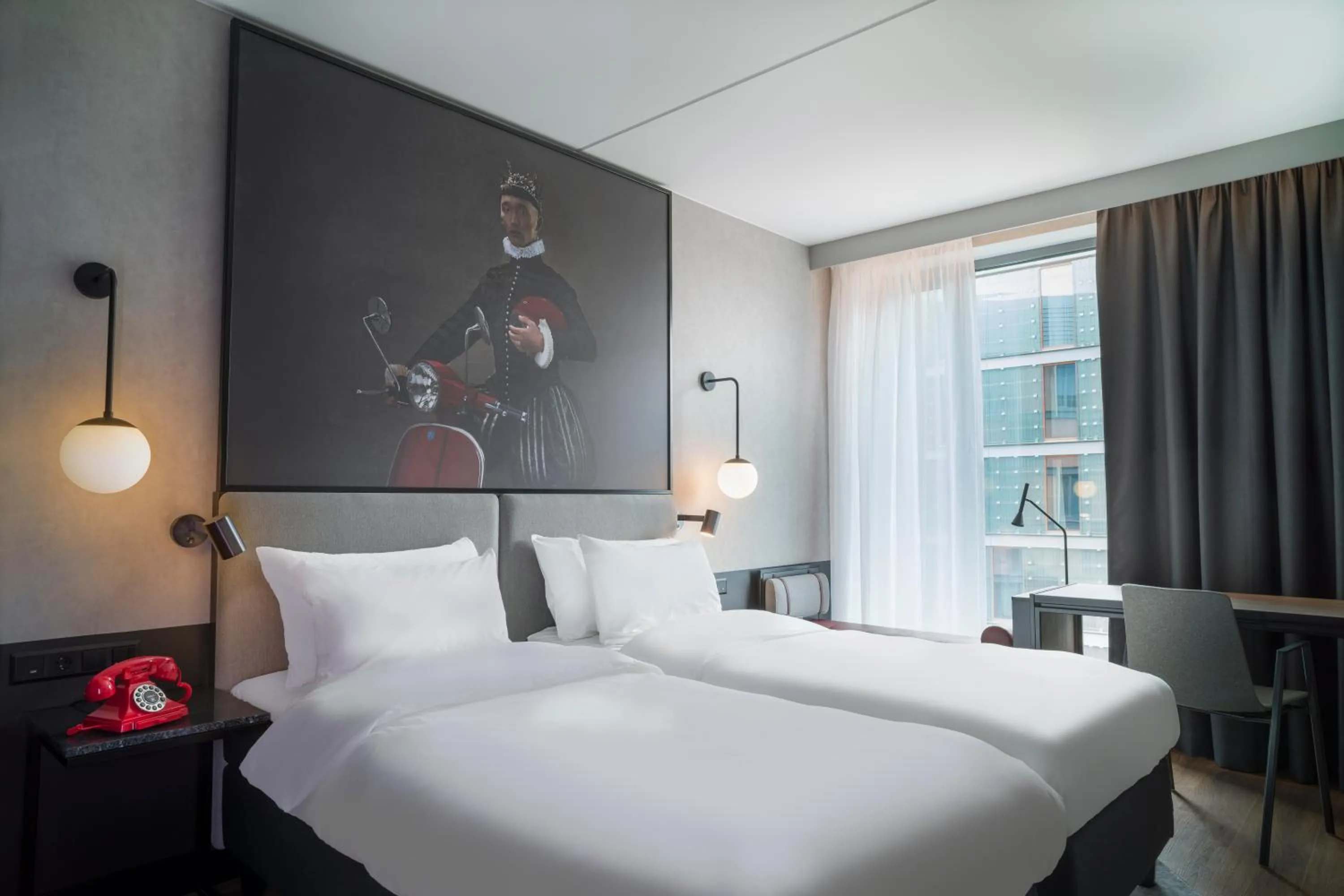 Bed in Radisson RED, Oslo Airport