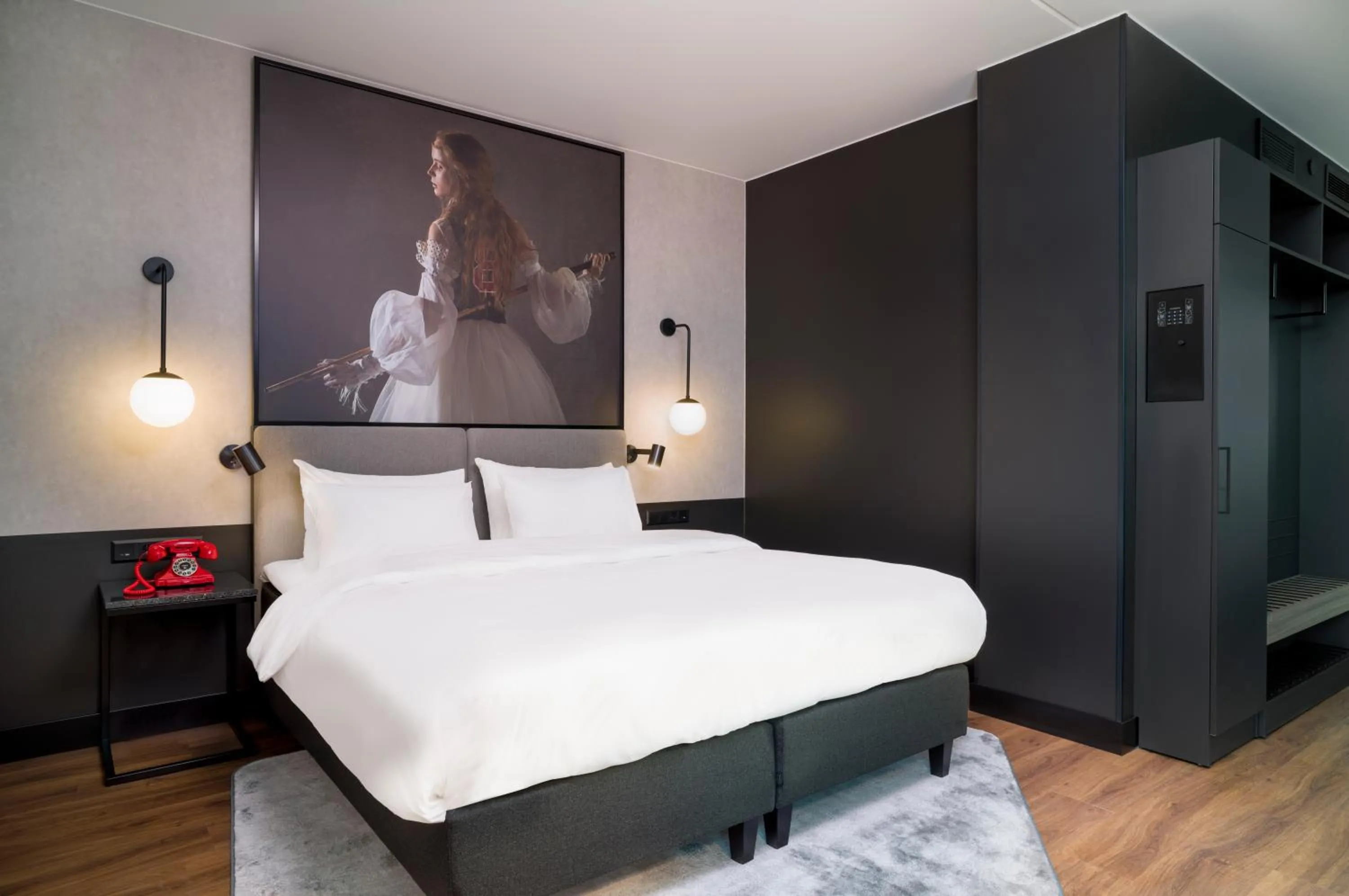 Bed in Radisson RED, Oslo Airport