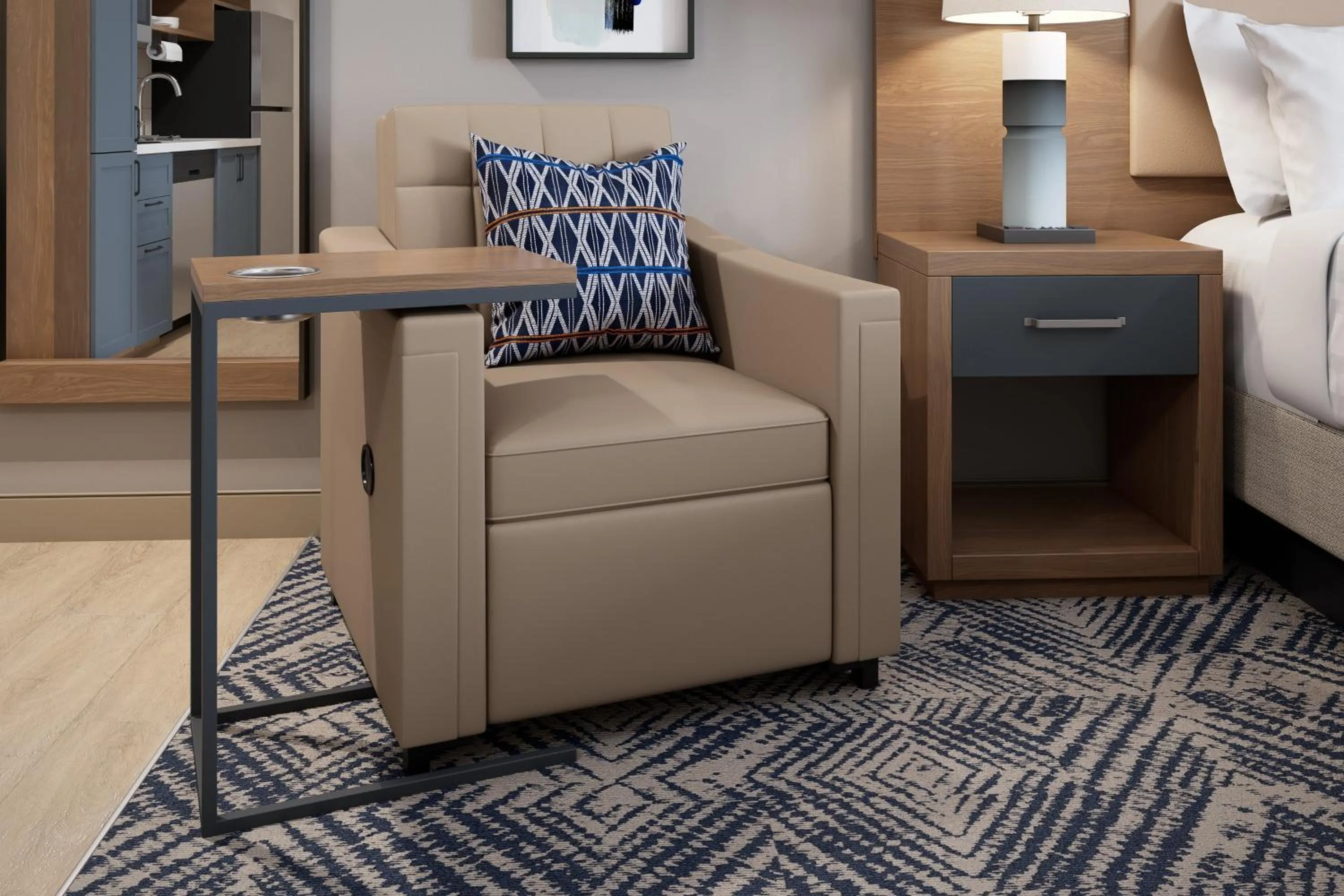 Bedroom, Bed in Candlewood Suites - Tulsa Hills - Jenks by IHG