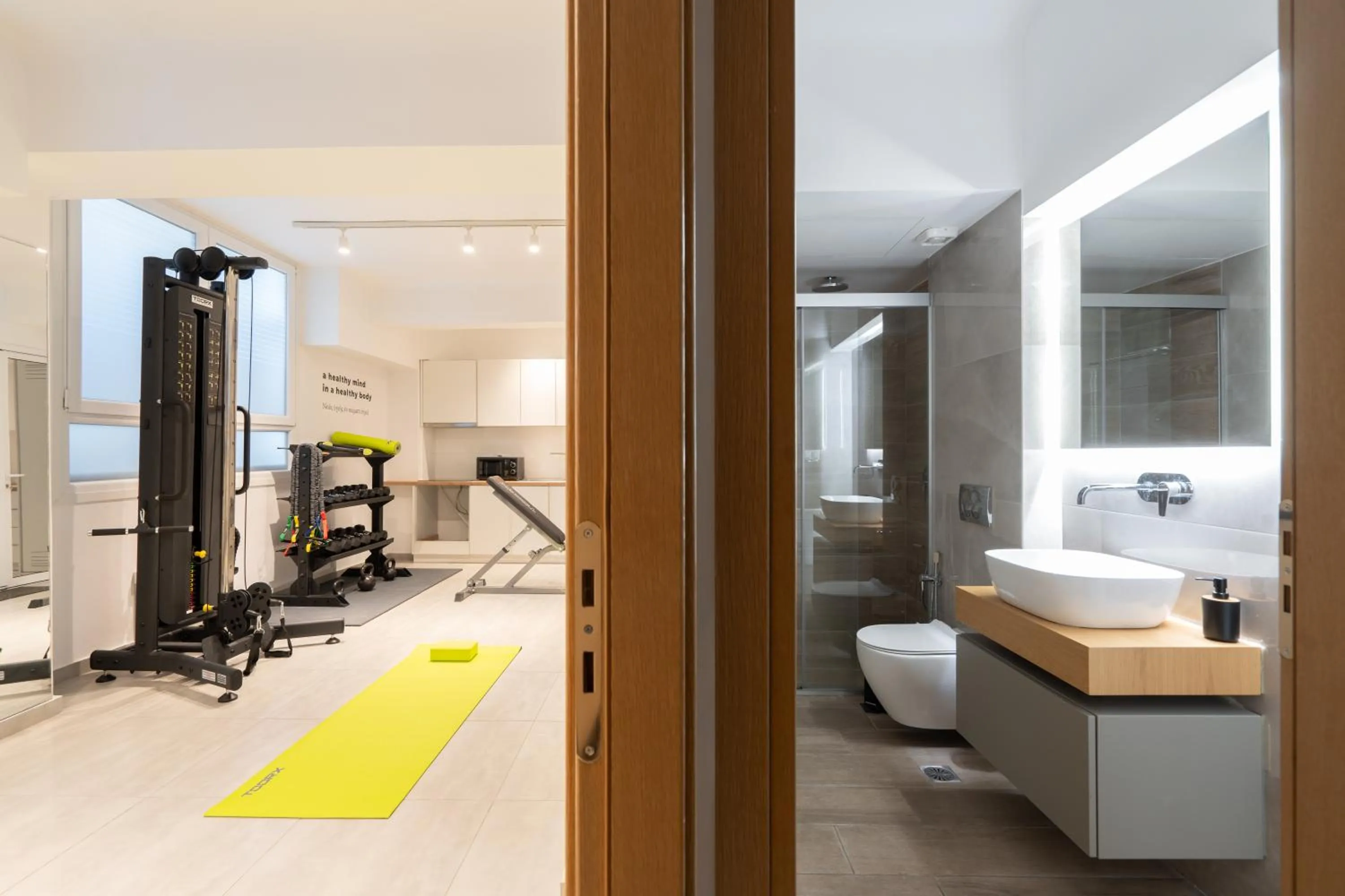 Bathroom in My Greek Vacations City Apartments