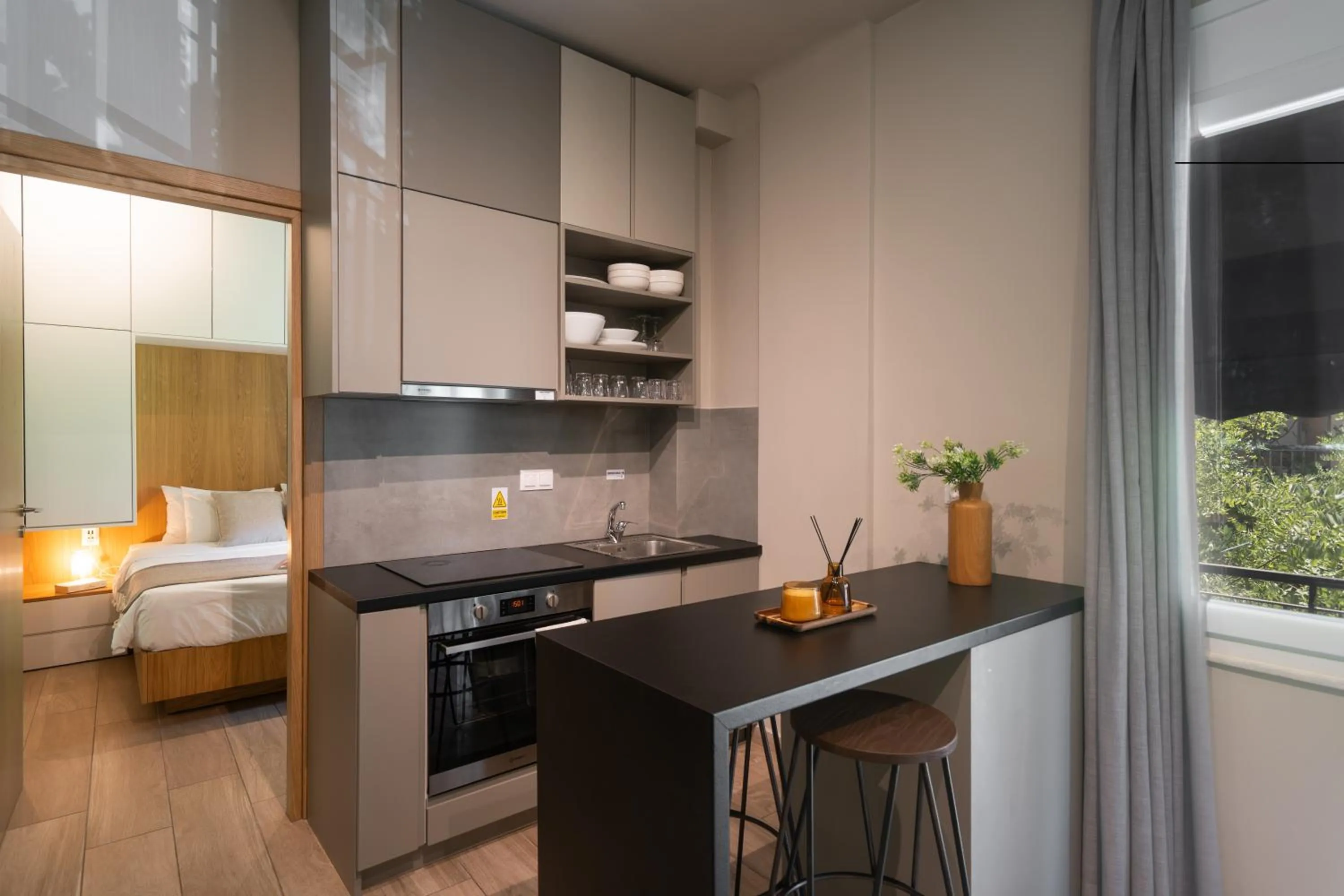 kitchen in My Greek Vacations City Apartments