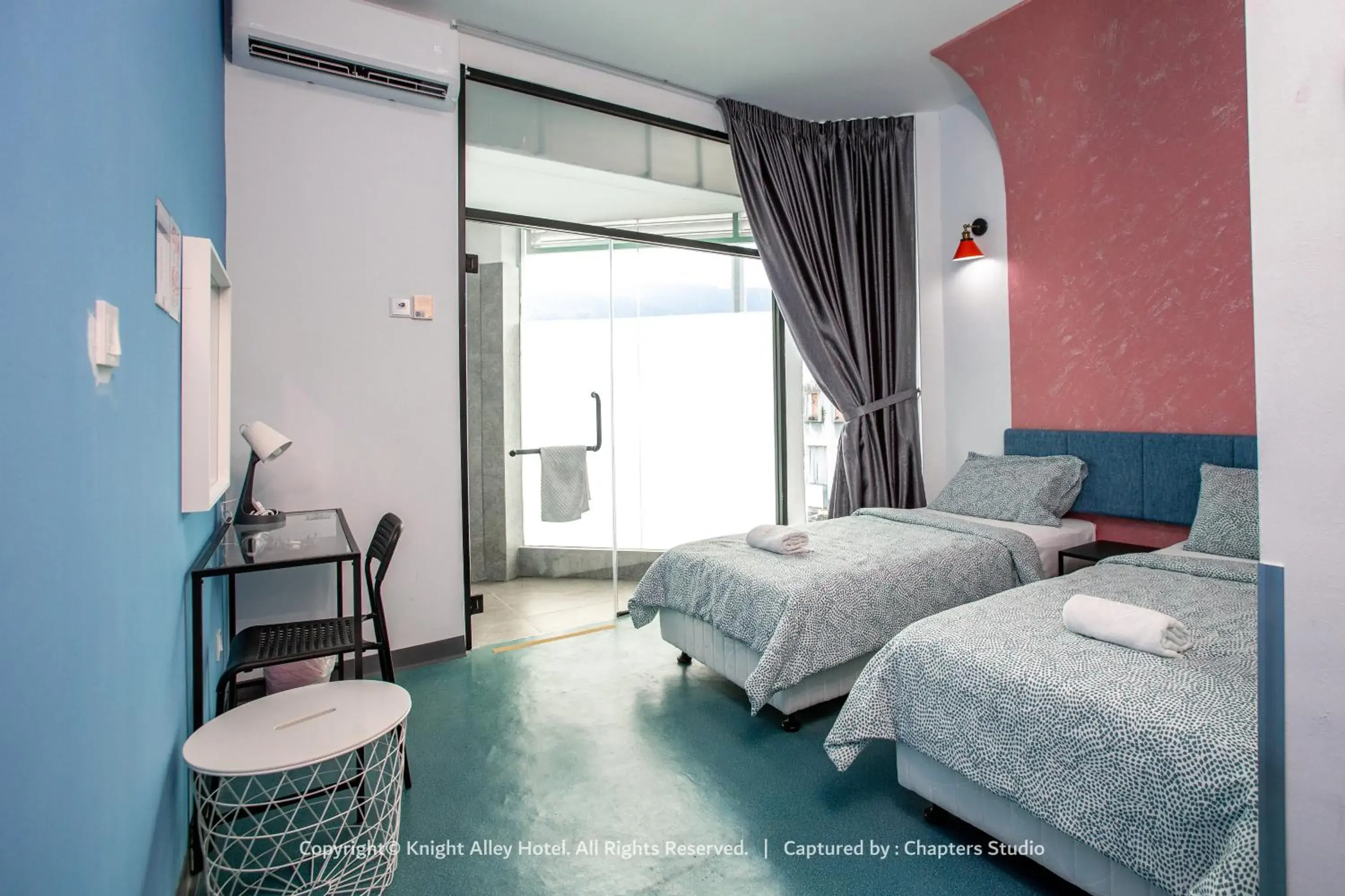 Decorative detail, Bed in Knight Alley Hotel Decorative detail, Bed in Knight Alley Hotel