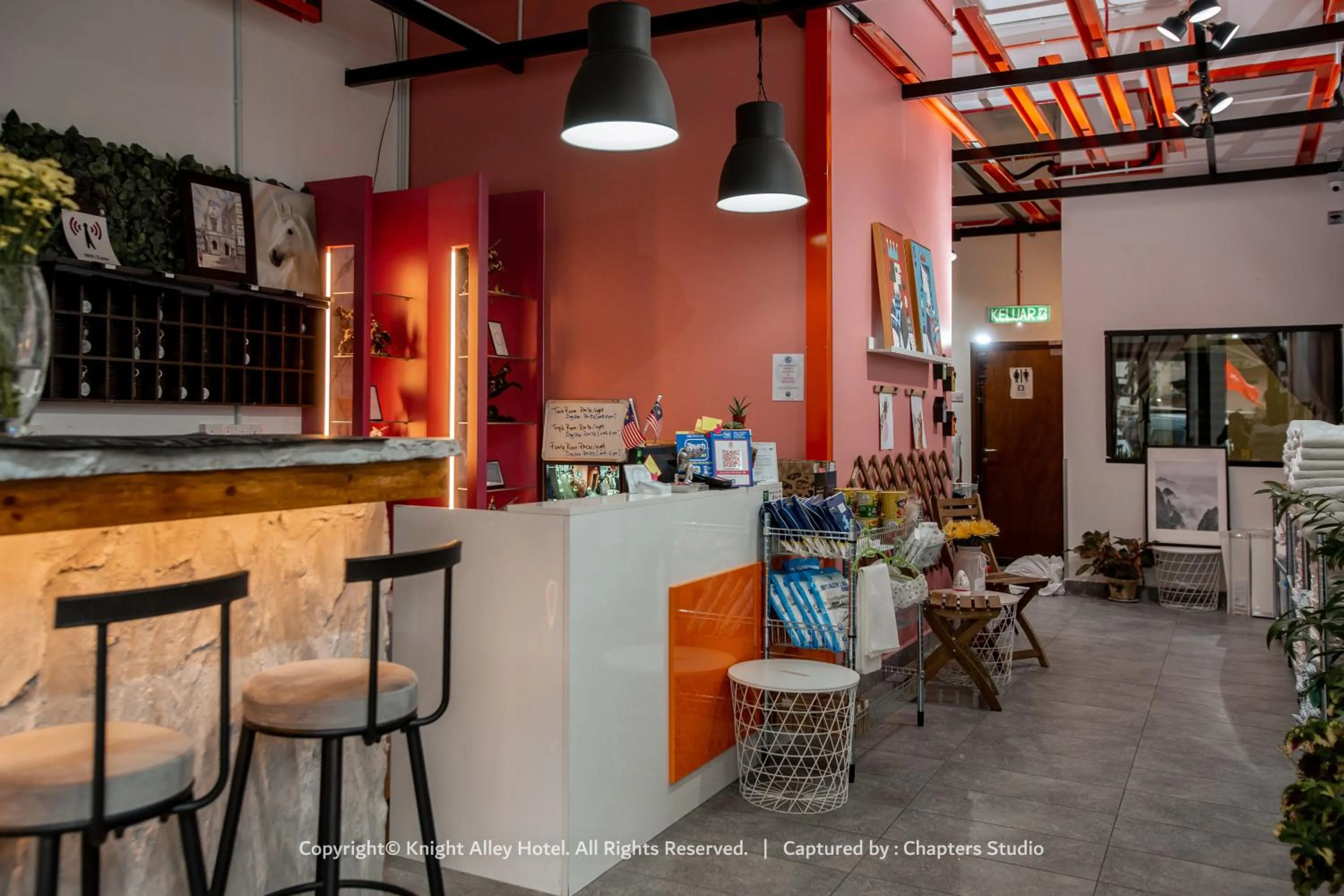 Lobby or reception in Knight Alley Hotel