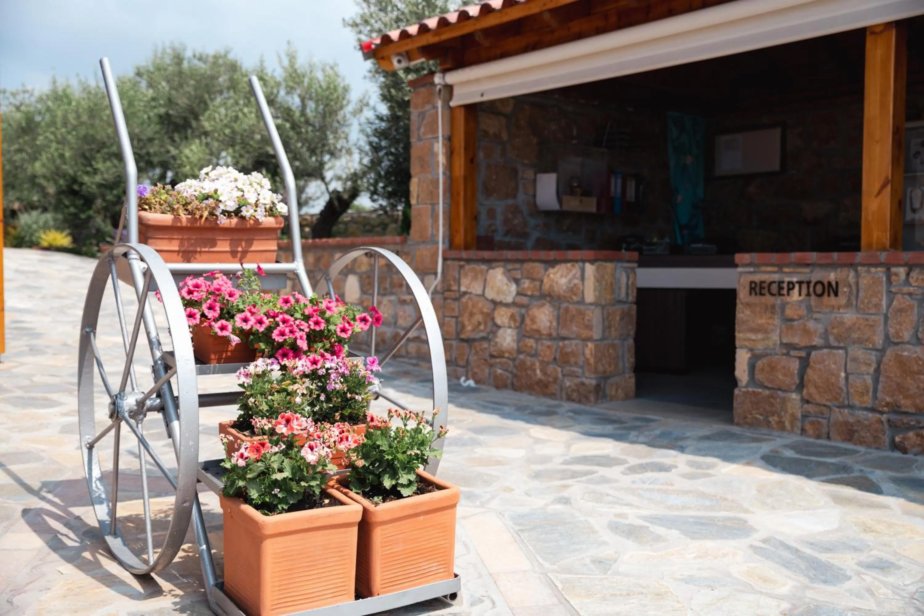 Lobby or reception in Akrolithos Luxury Suites & Spa