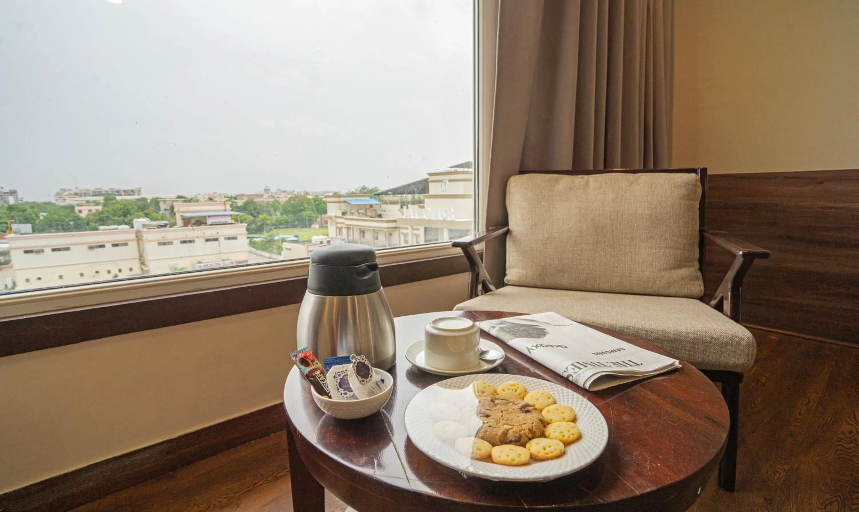 Seating area in Treebo Premium Baramasi By Jai Club Prime