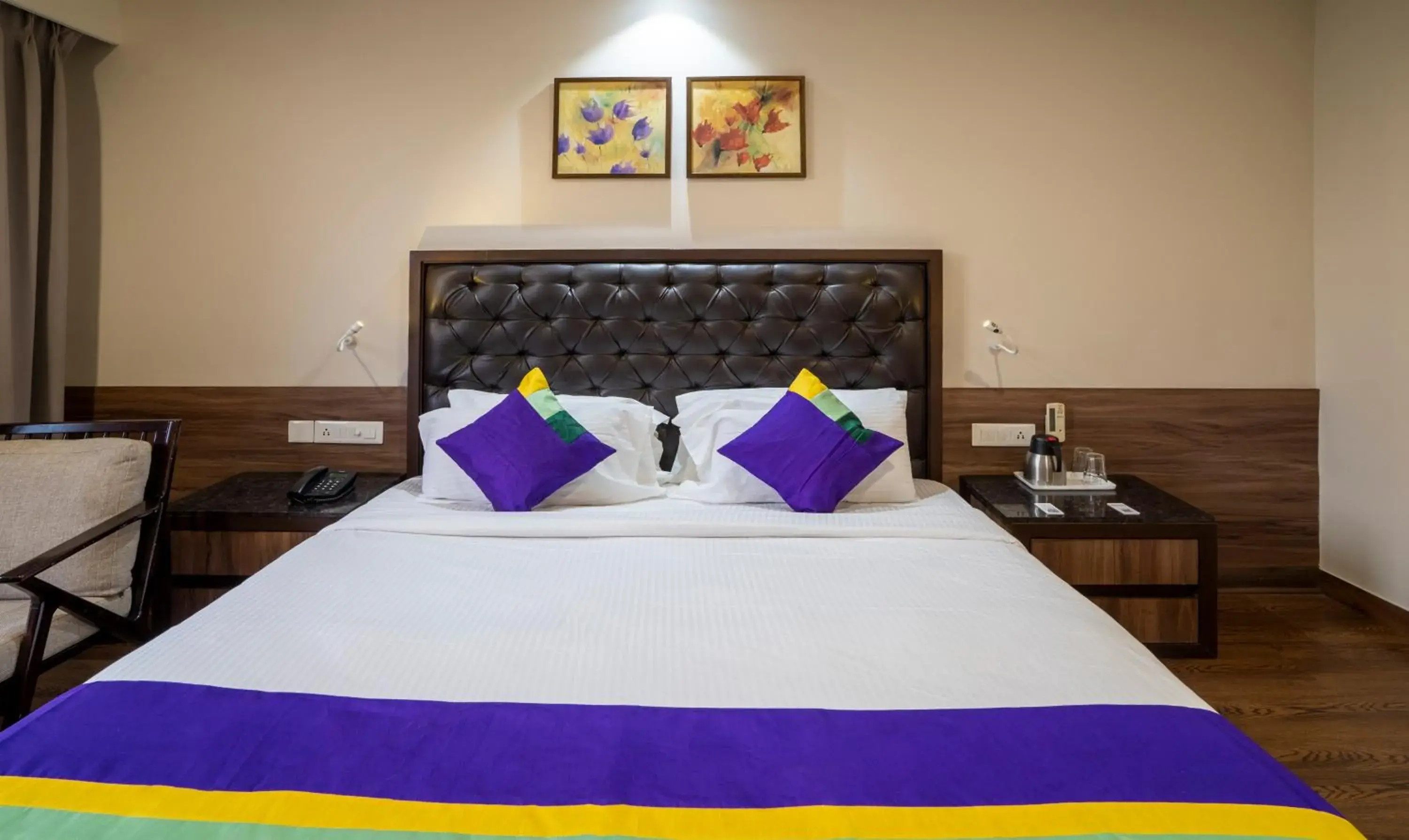 Bed in Treebo Premium Baramasi By Jai Club Prime Bed in Treebo Premium Baramasi By Jai Club Prime