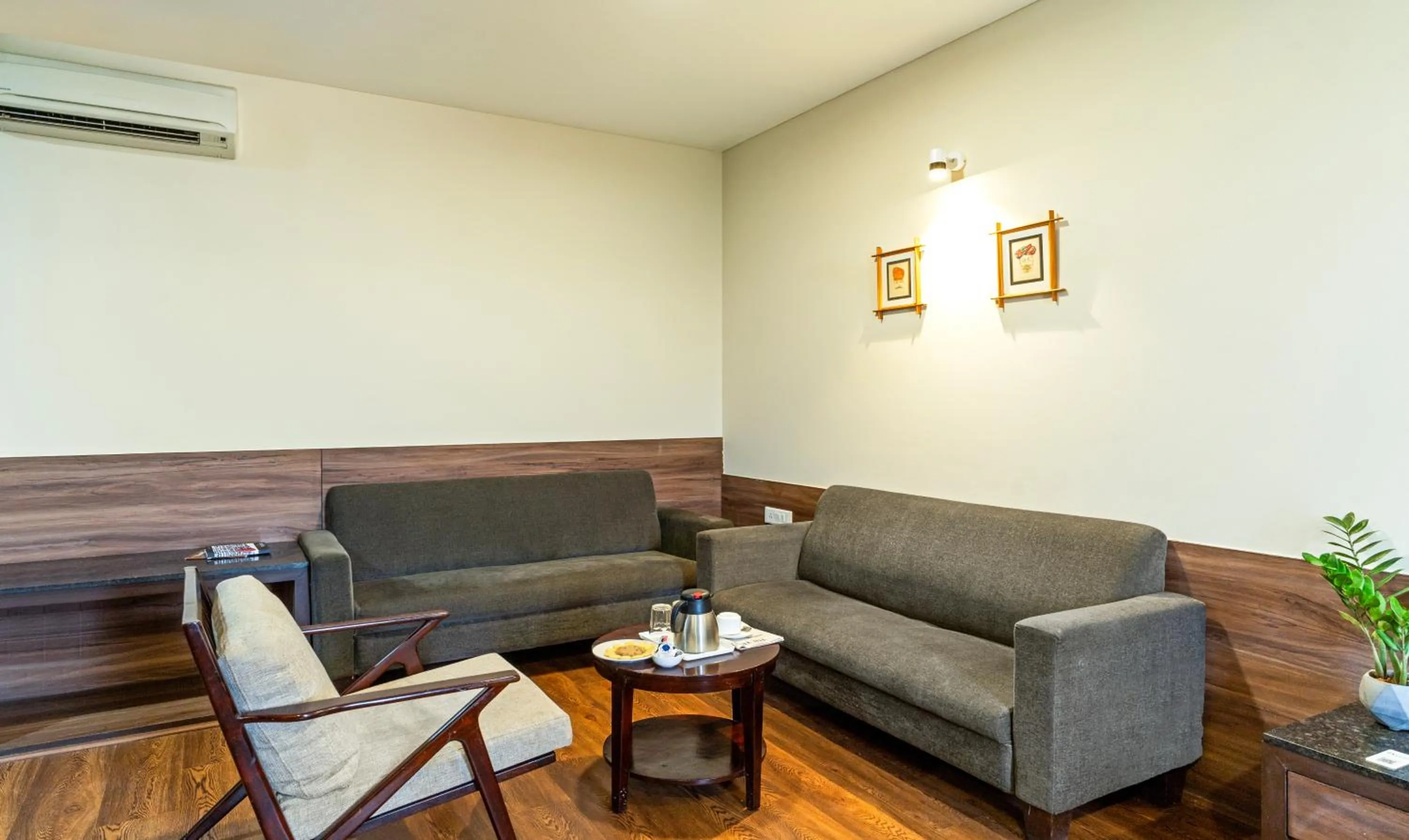 Seating area in Treebo Premium Baramasi By Jai Club Prime