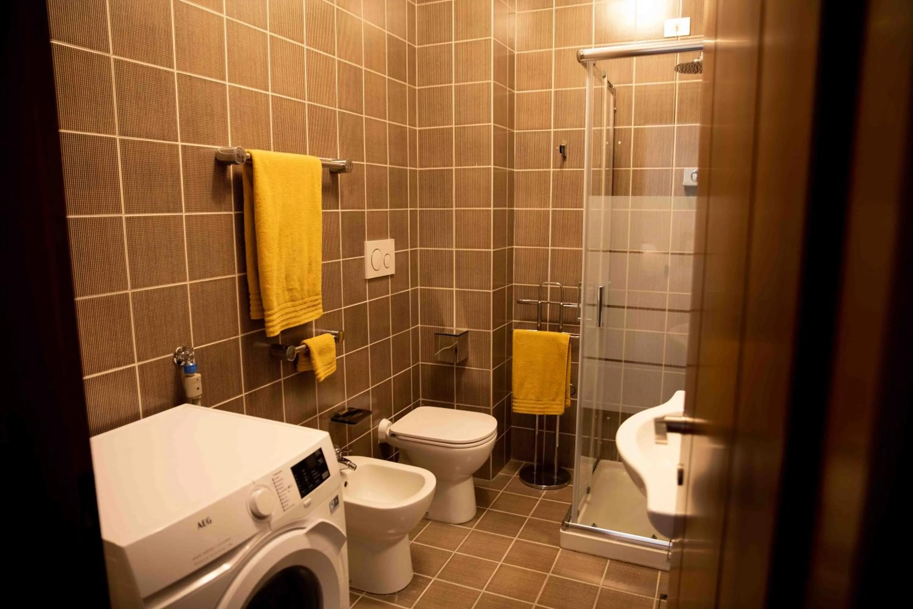 Bathroom in Sound of Colors - Art Design Apartment