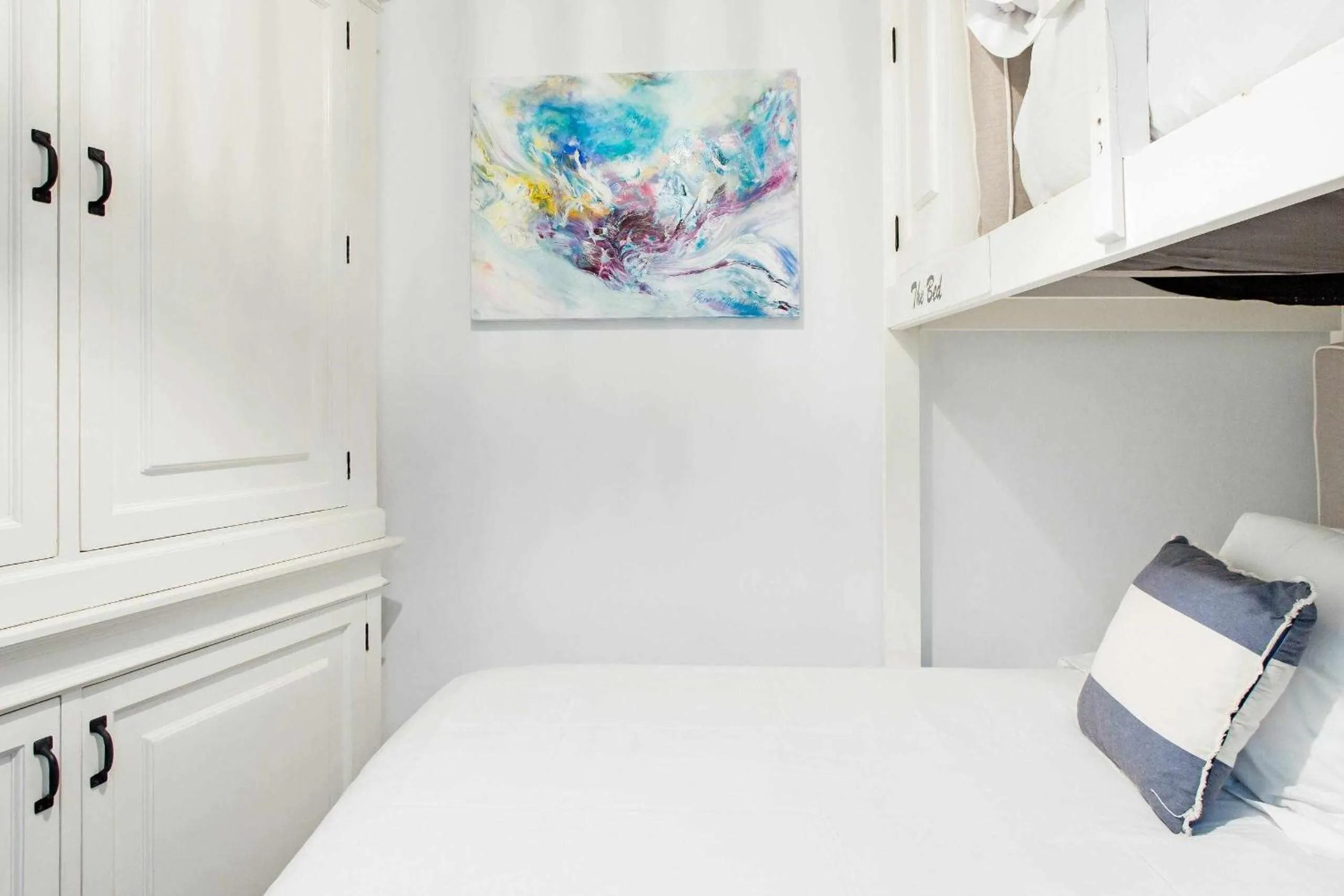 Bed in Revitalized Apartment in Historical Building