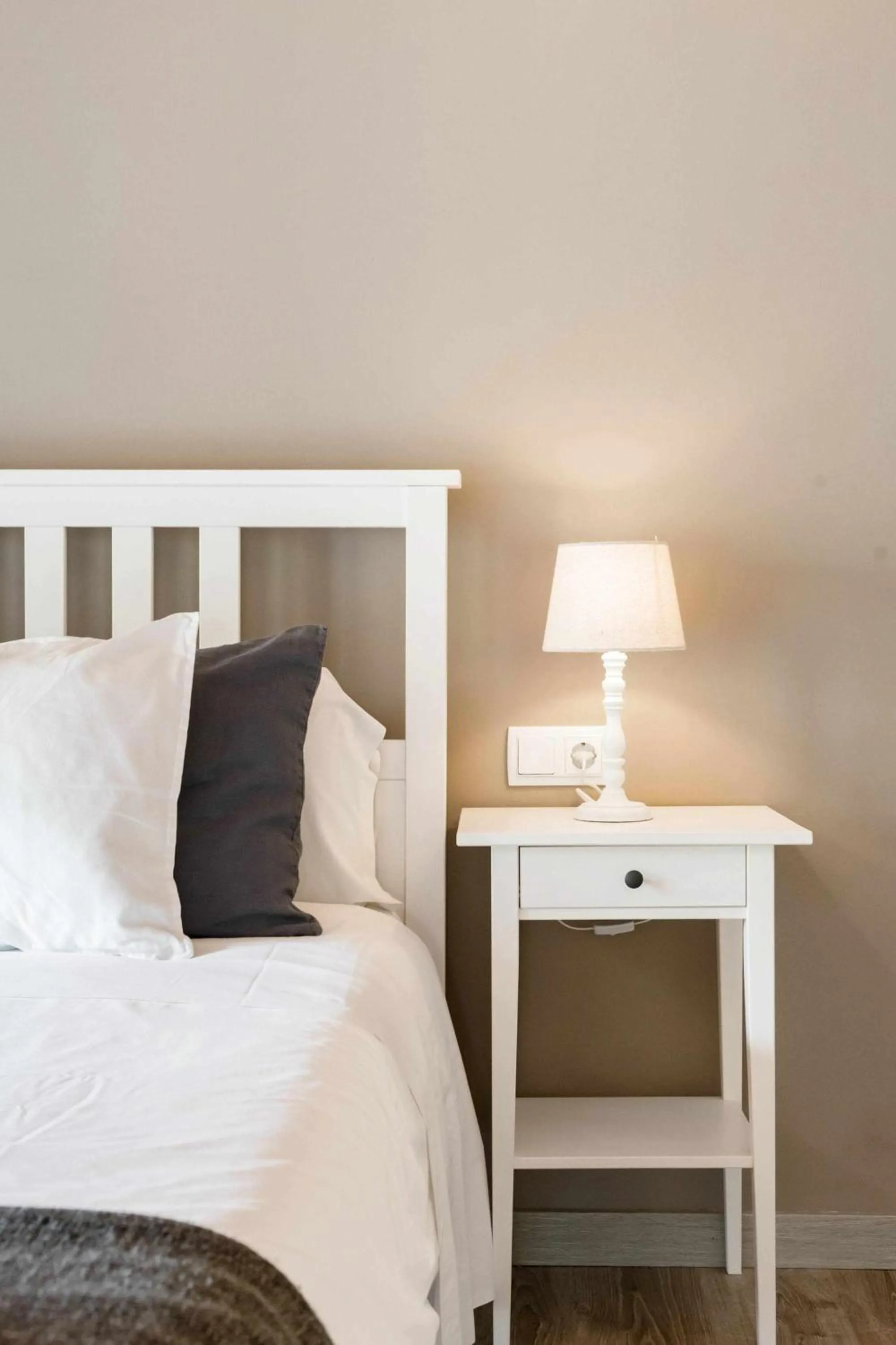 Bed in Revitalized Apartment in Historical Building