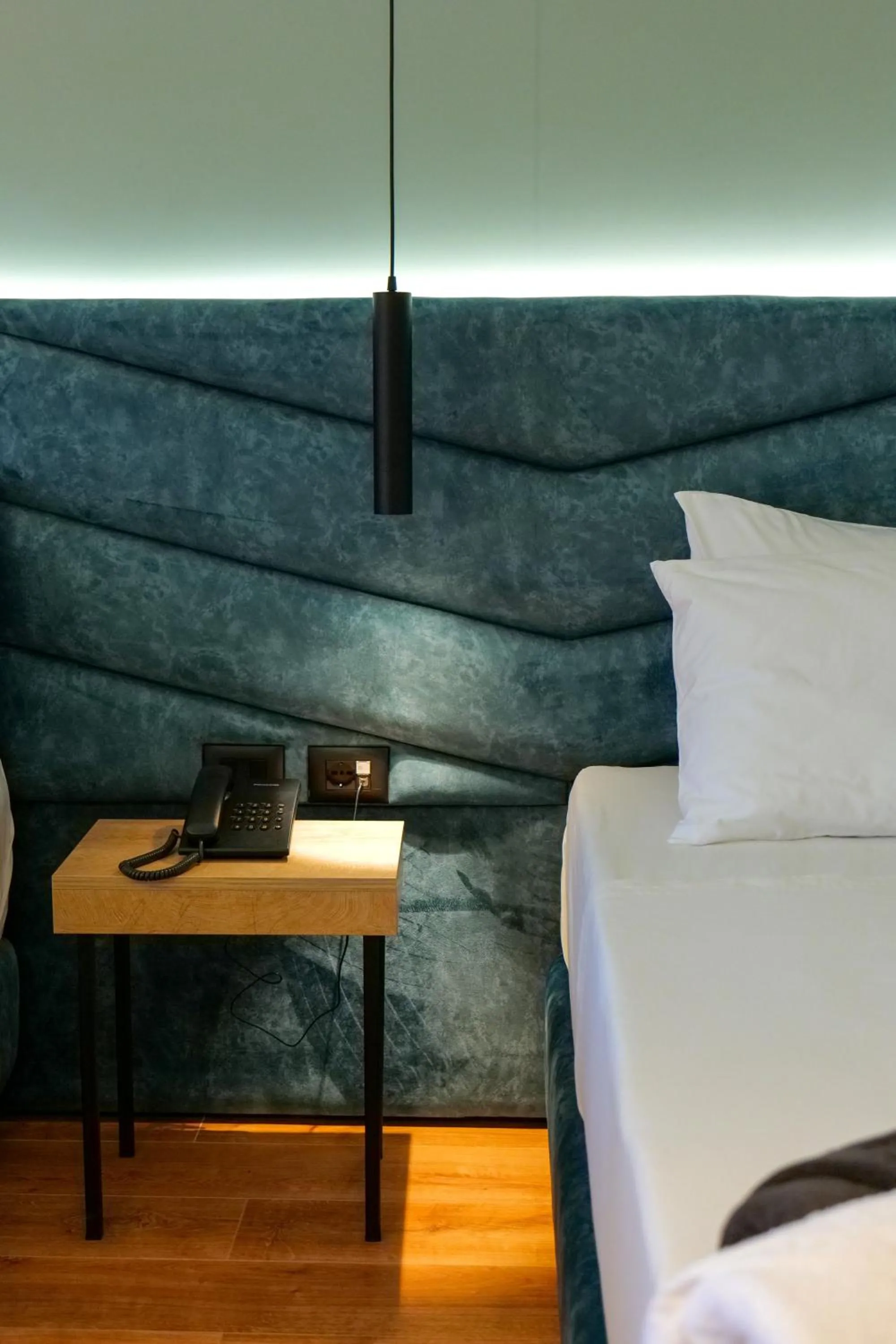 Bed in Seawave Hotel