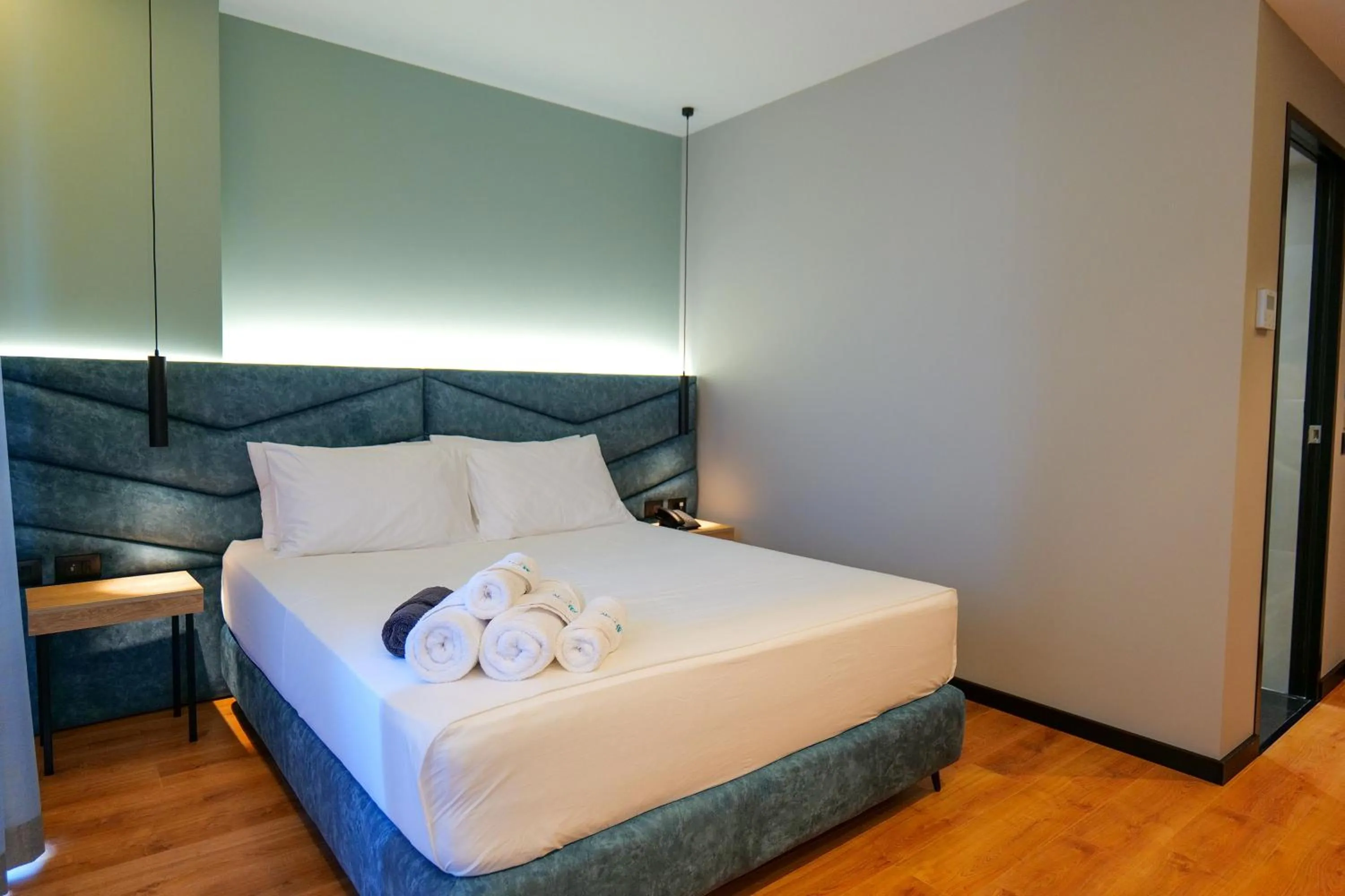 Bed in Seawave Hotel