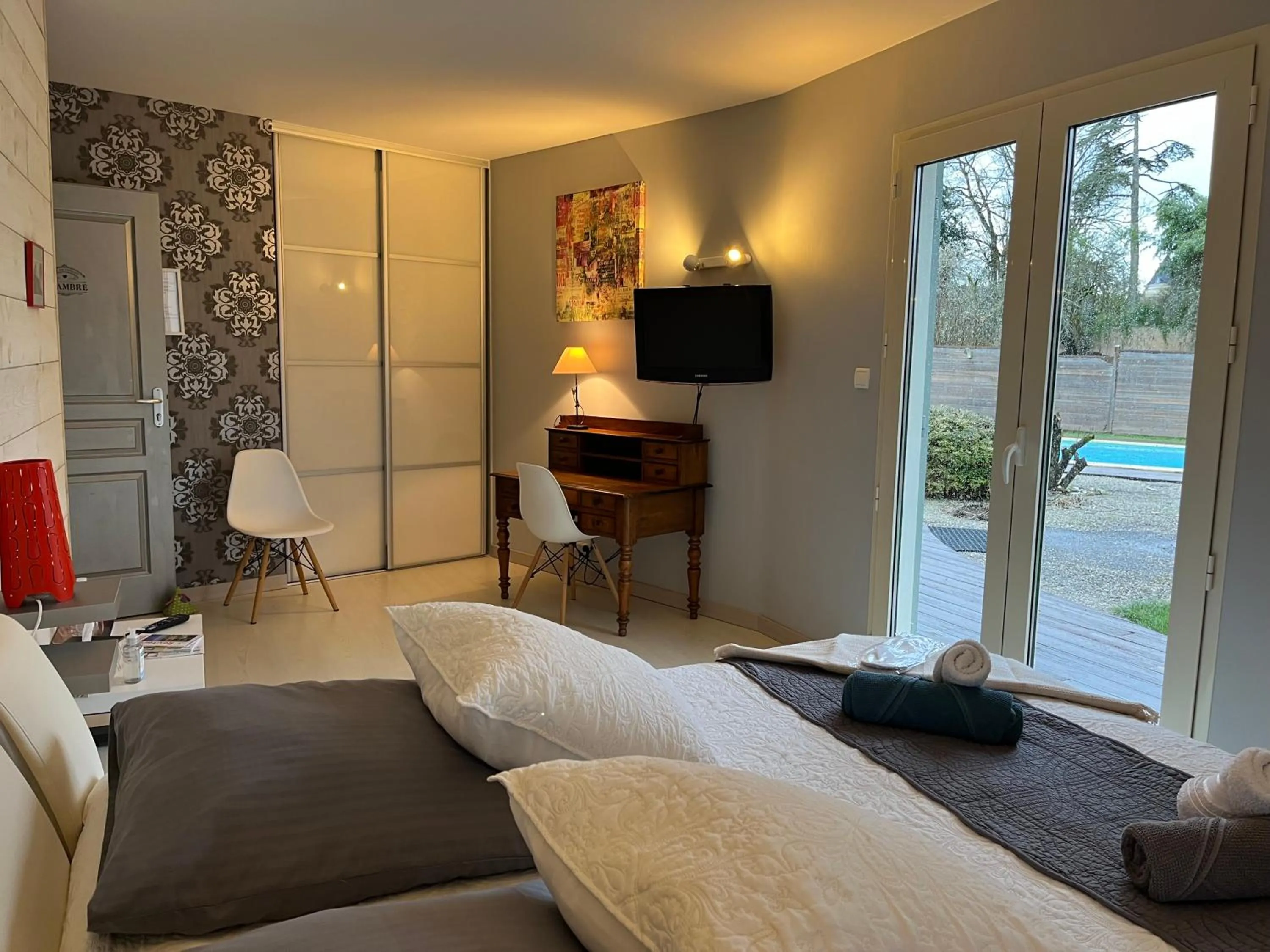 Bedroom in Chambres d hôtes Villa Anani Cosson alex