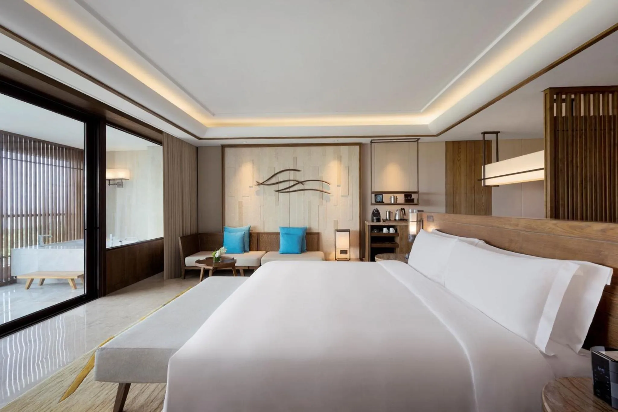 Photo of the whole room, Bed in InterContinental Sanya Haitang Bay Resort by IHG