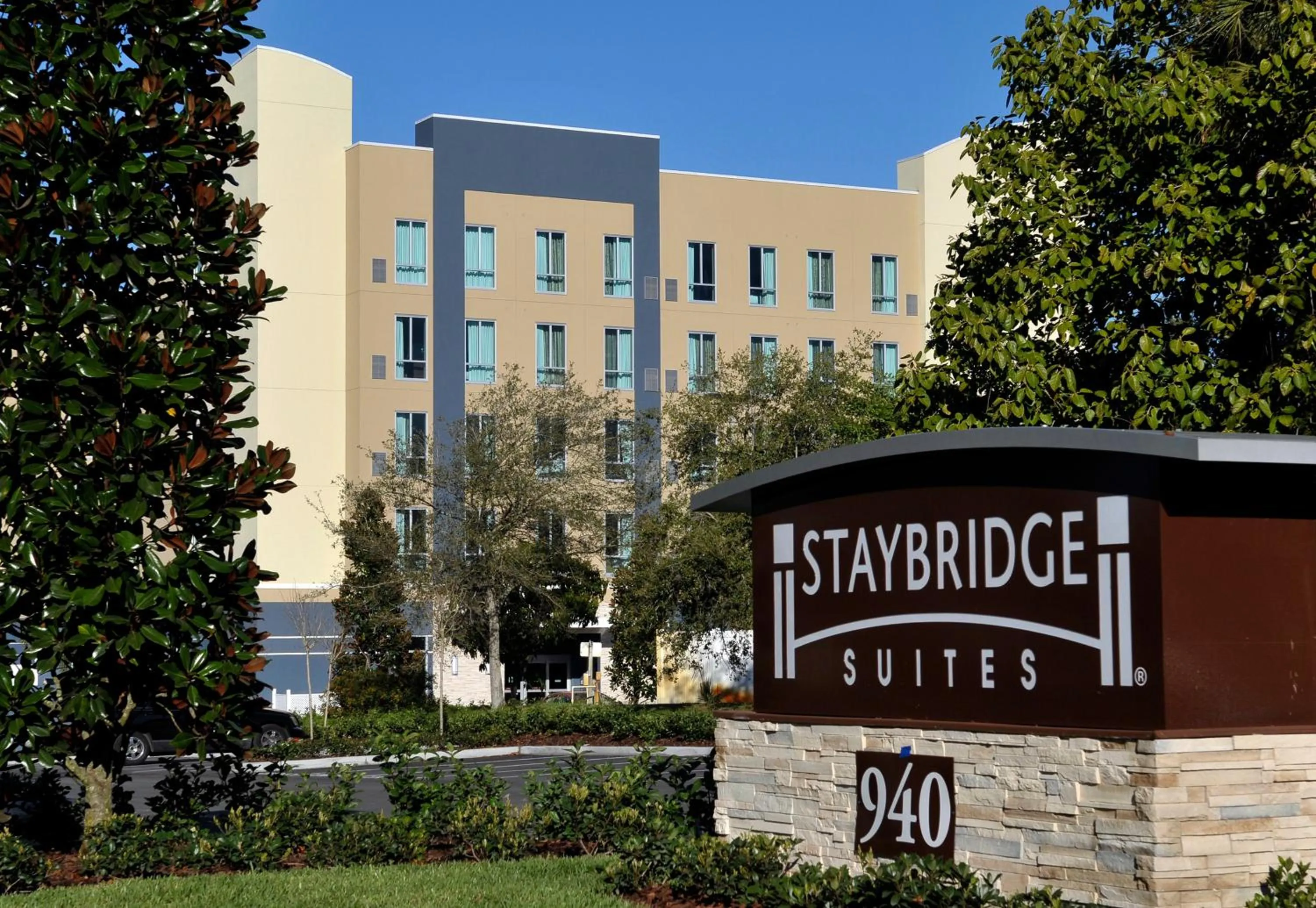 Property building in Staybridge Suites St. Petersburg FL by IHG