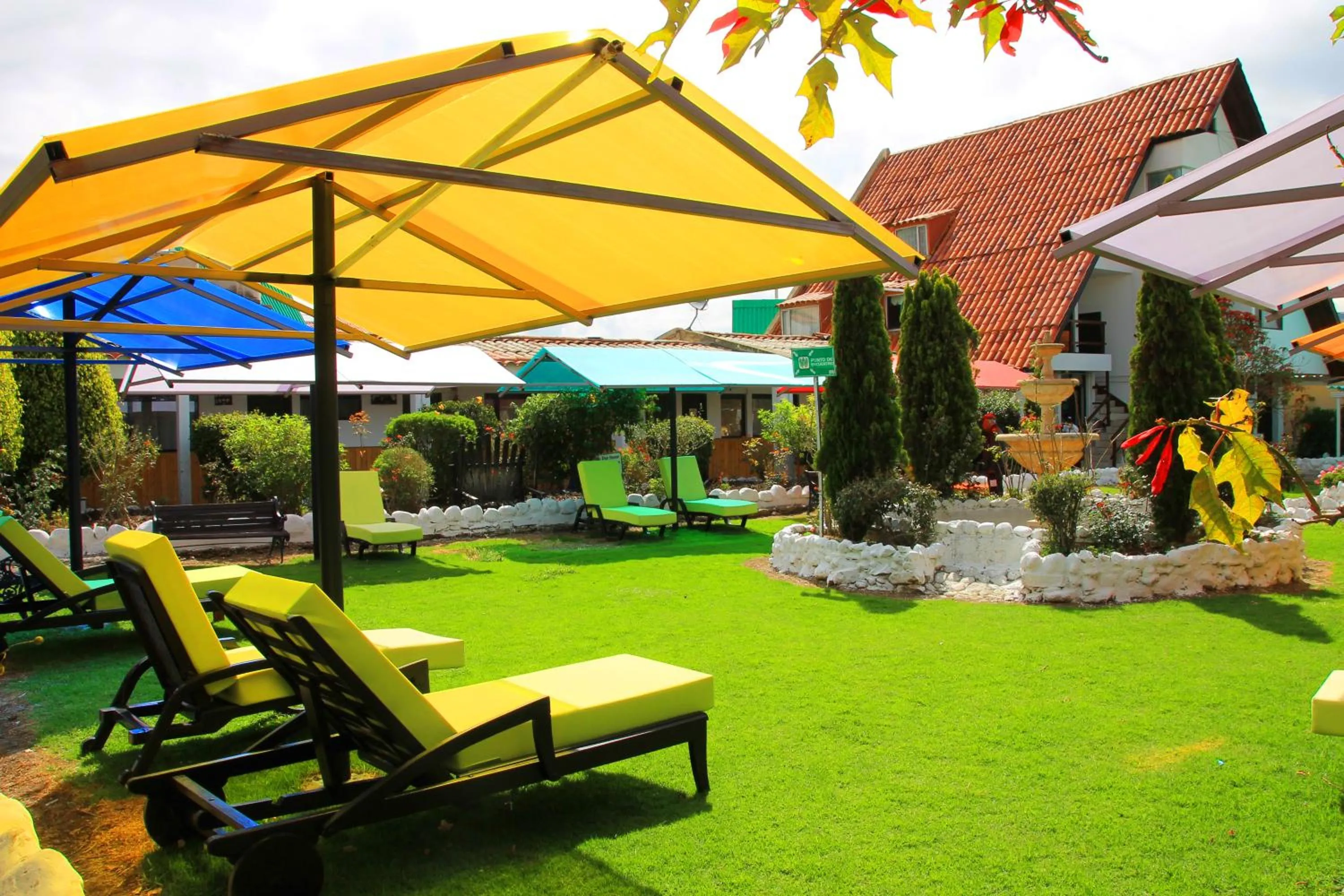 Patio in Hotel Casablanca Natural Spa