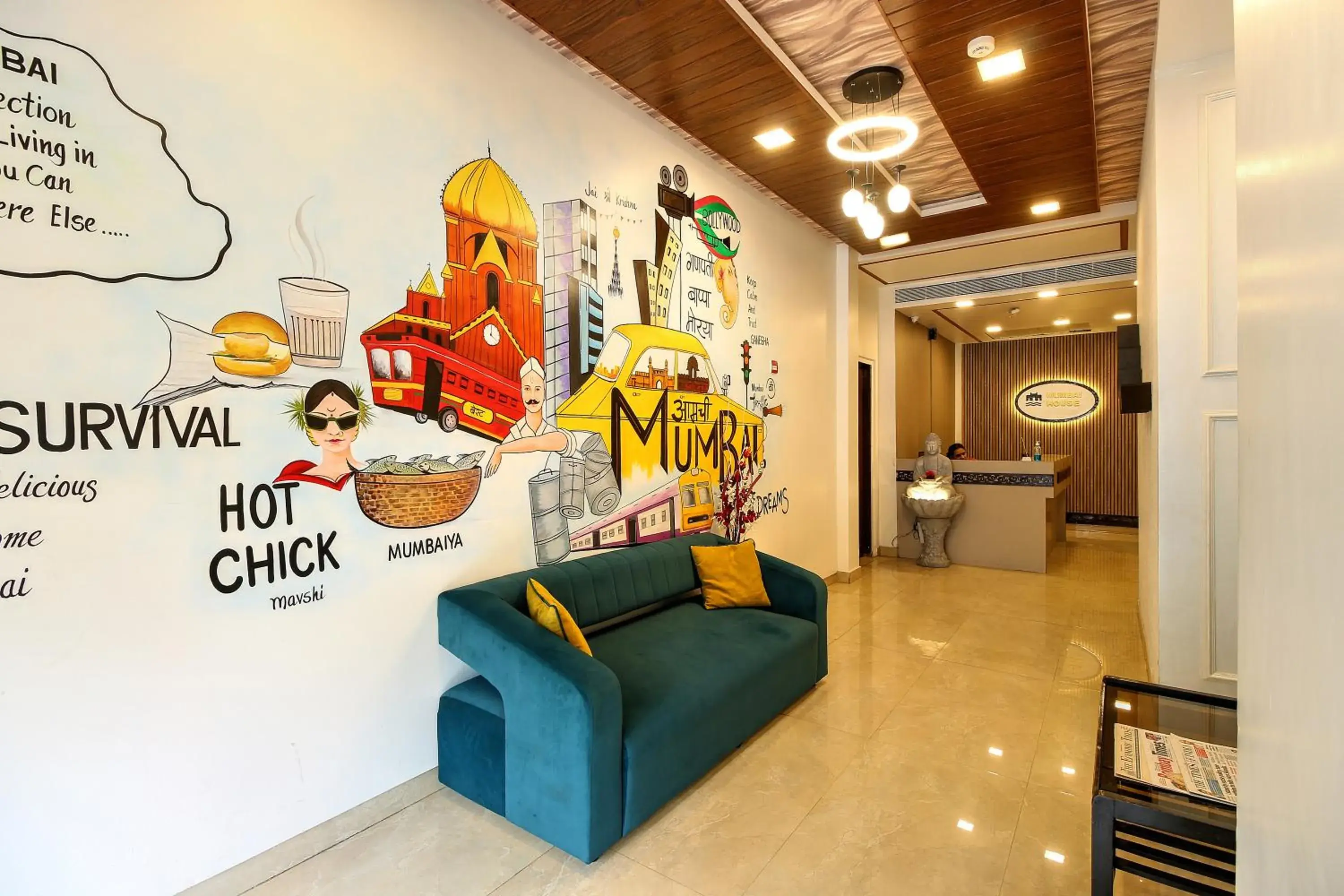 Lobby or reception in Hotel Mumbai House Juhu, Santacruz West, Mumbai Lobby or reception in Hotel Mumbai House Juhu, Santacruz West, Mumbai