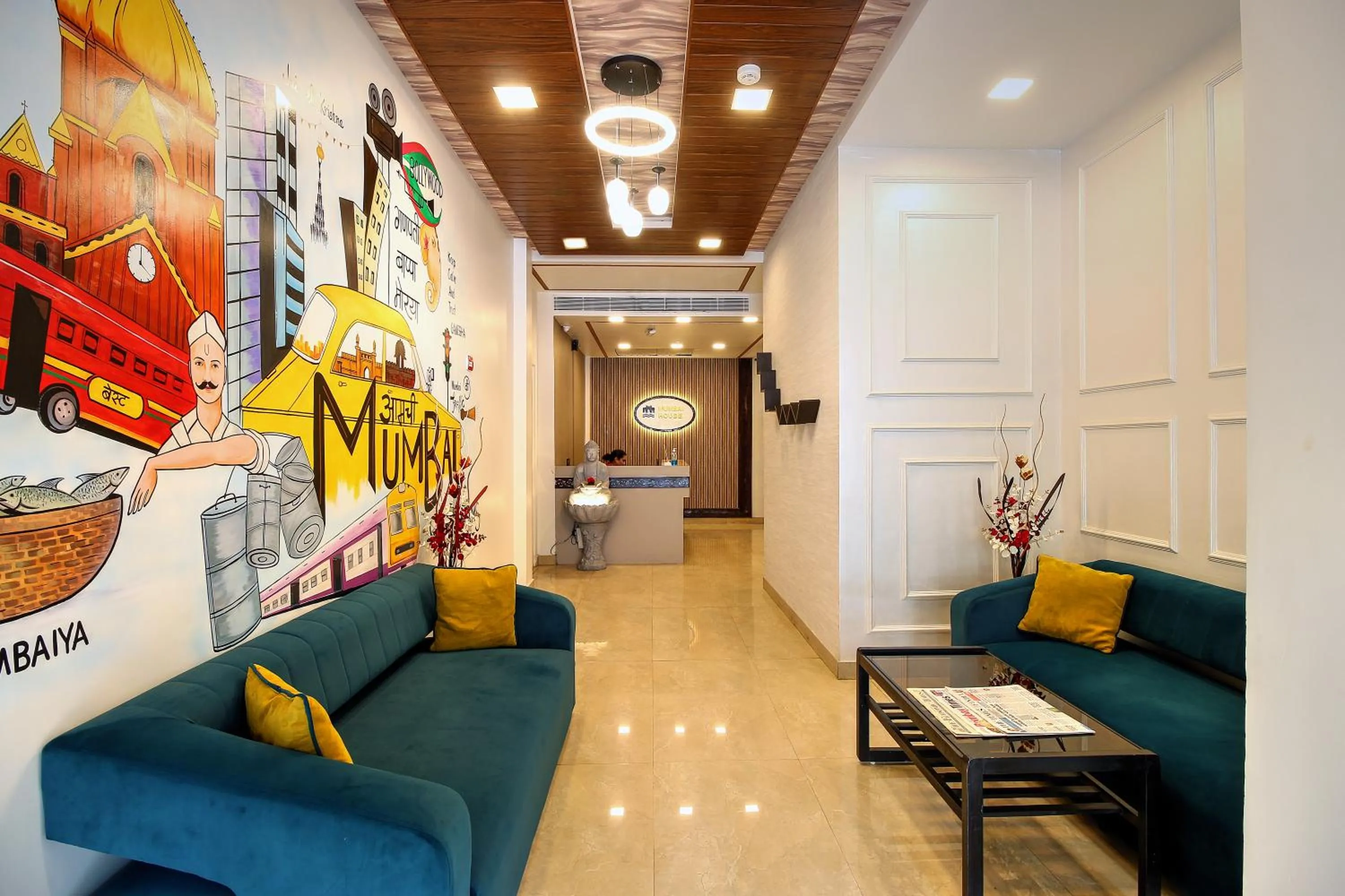 Lobby or reception in Hotel Mumbai House Juhu, Santacruz West, Mumbai