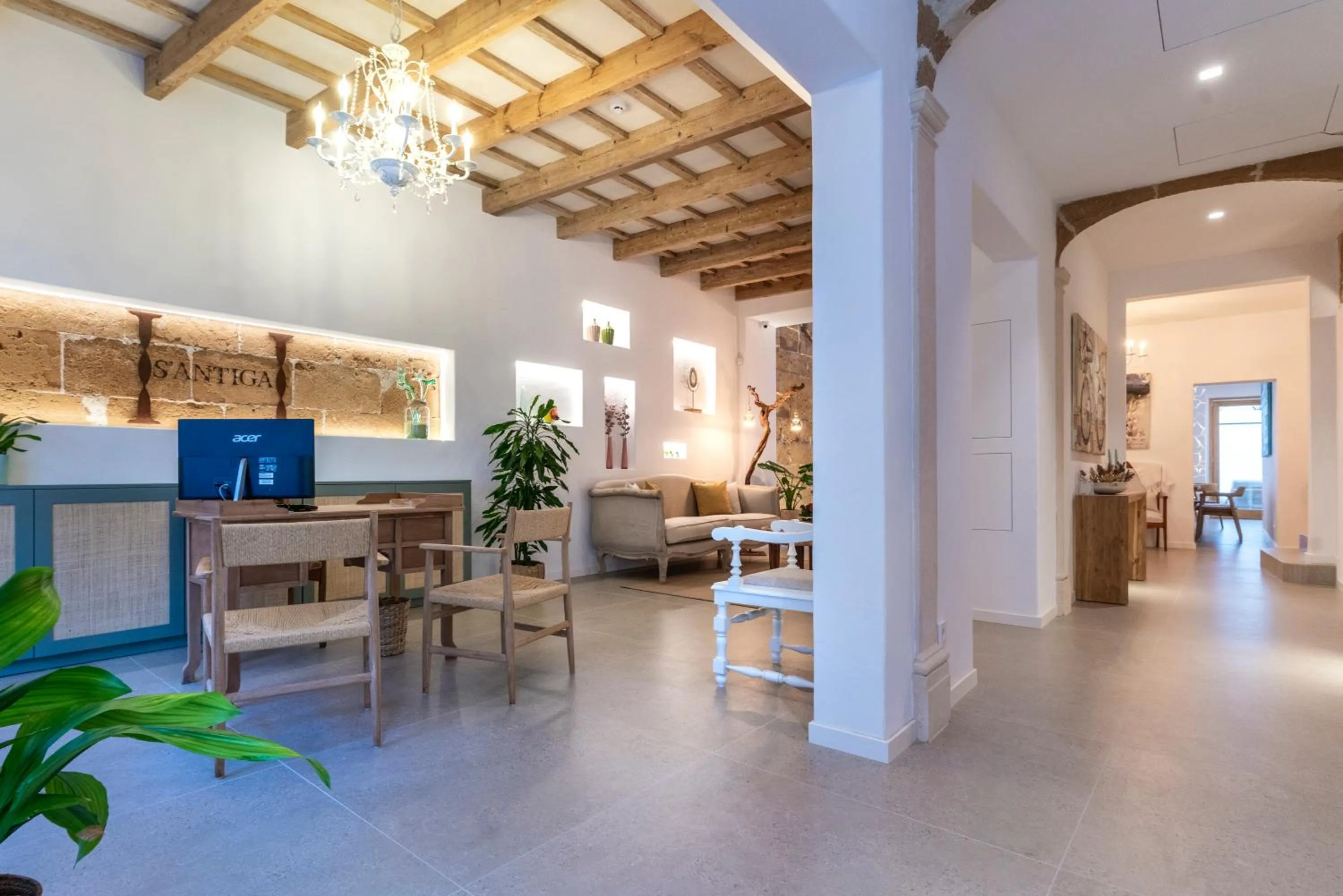 Lobby or reception in Hotel S'Antiga Adults Only