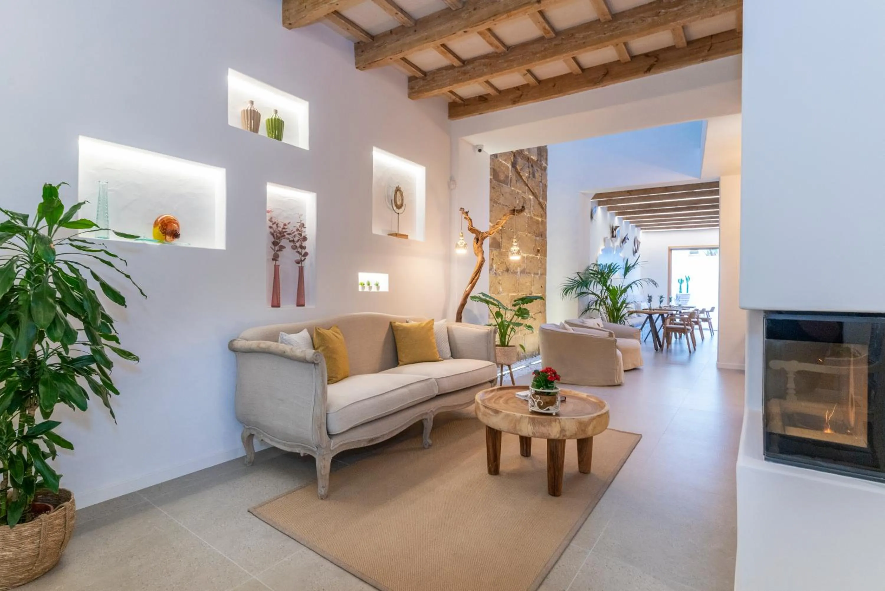 Seating area in Hotel S'Antiga Adults Only