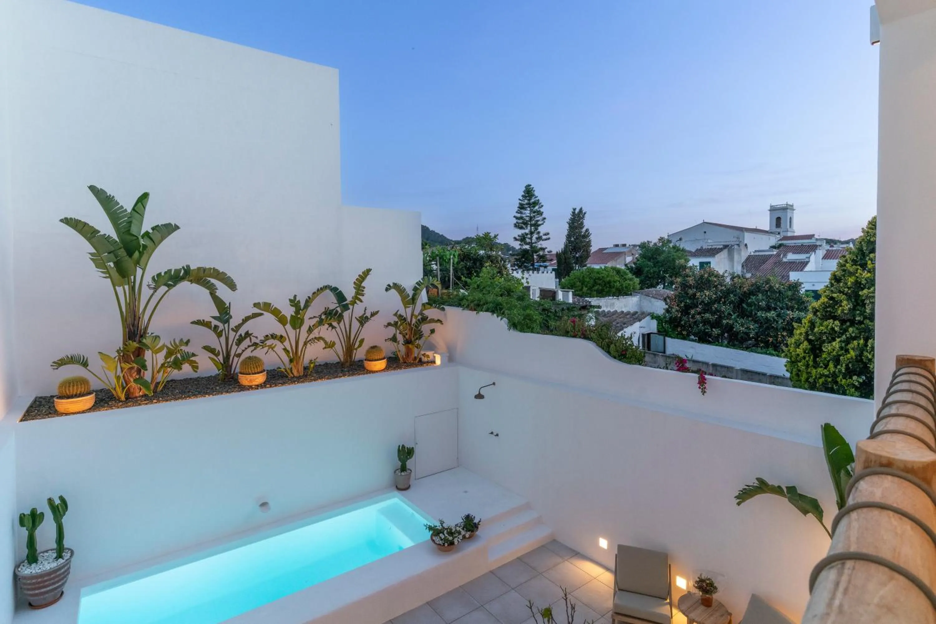 Pool view in Hotel S'Antiga Adults Only