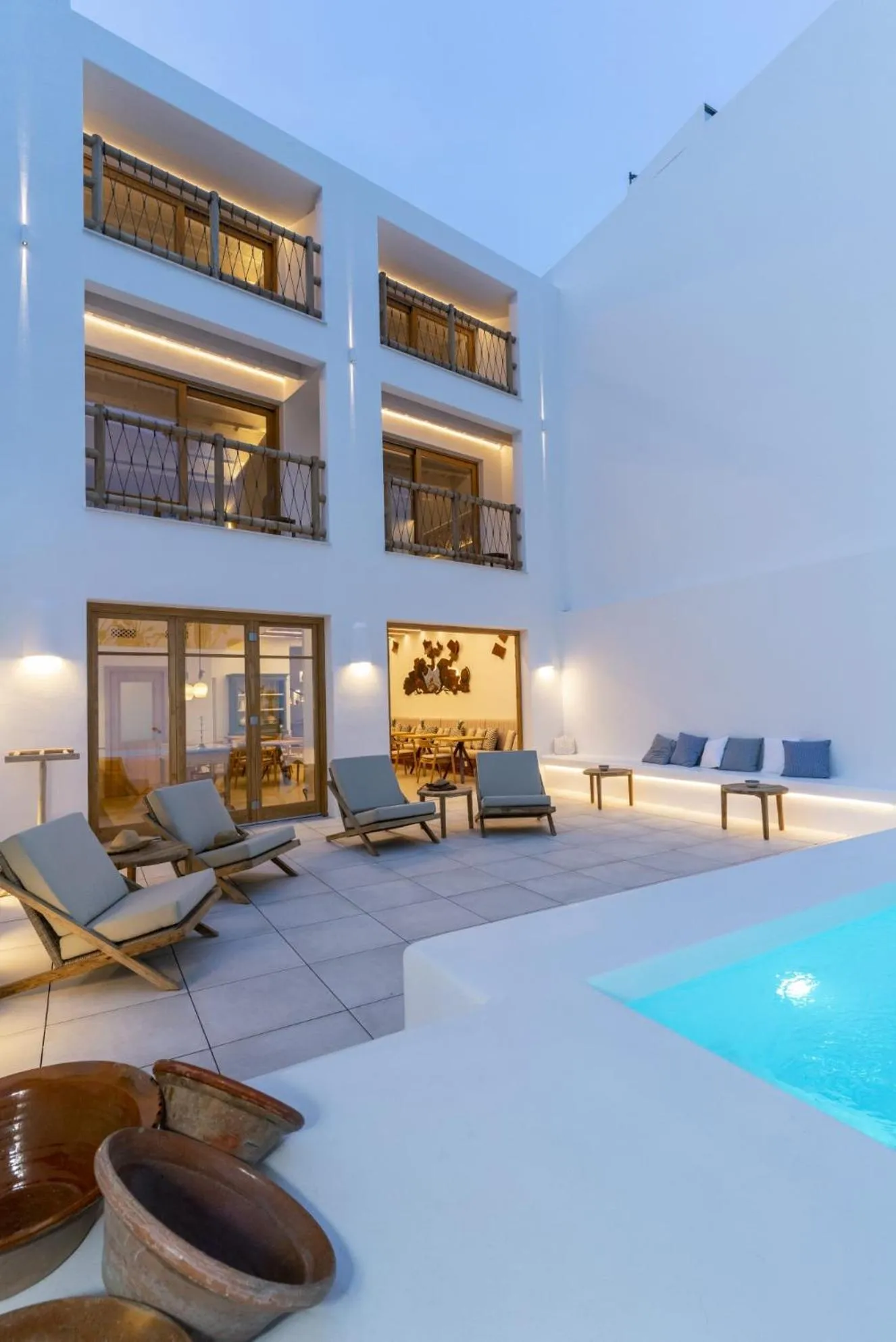 Patio in Hotel S'Antiga Adults Only