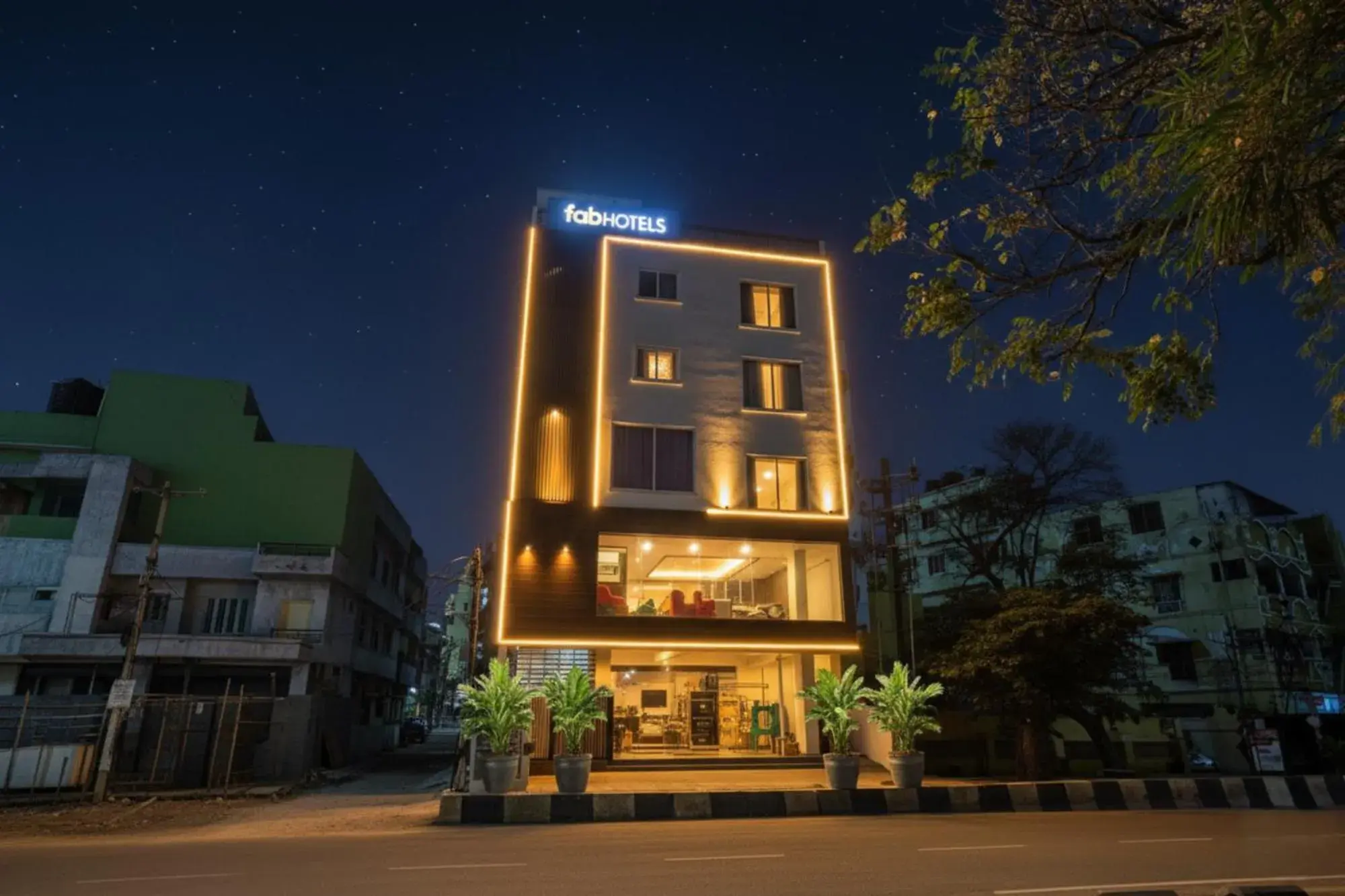 Property building in FabHotel GR Lake View - BTM Layout Property building in FabHotel GR Lake View - BTM Layout