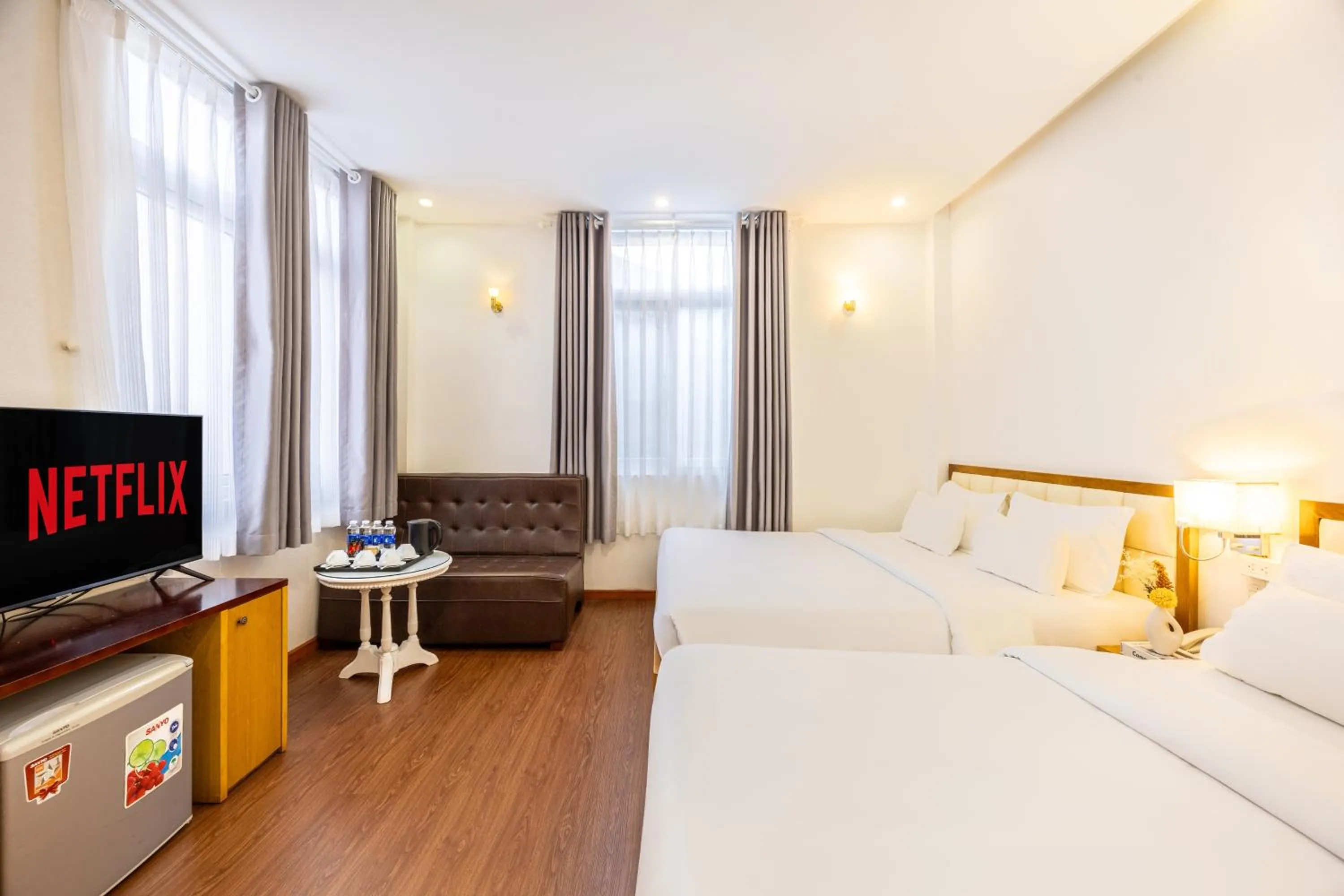 Bed in A25 Hotel - 75 Lê Thị Hồng Gấm