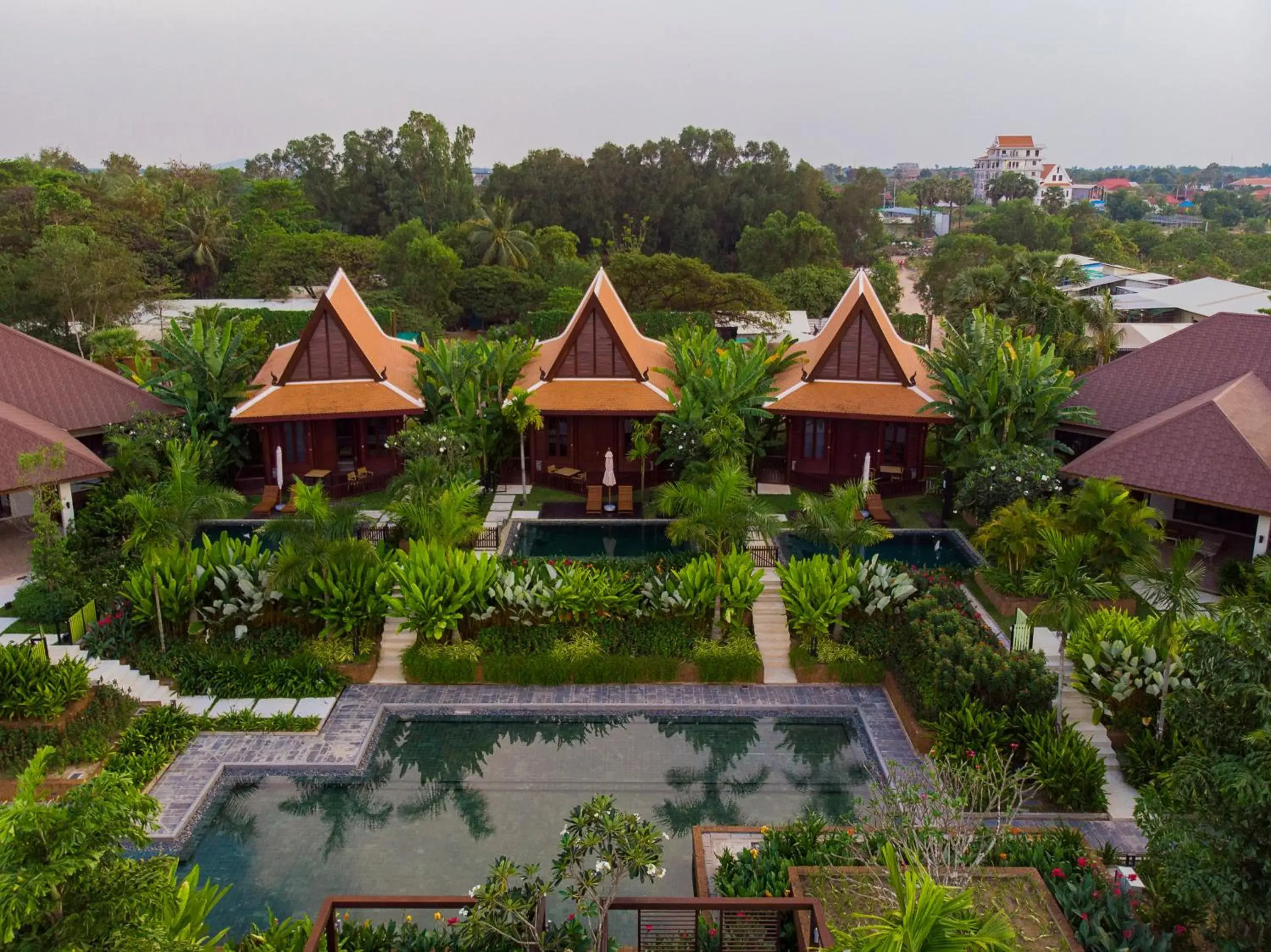 Bird's eye view in Angkor Green Gardens by Dara Bird's eye view in Angkor Green Gardens by Dara