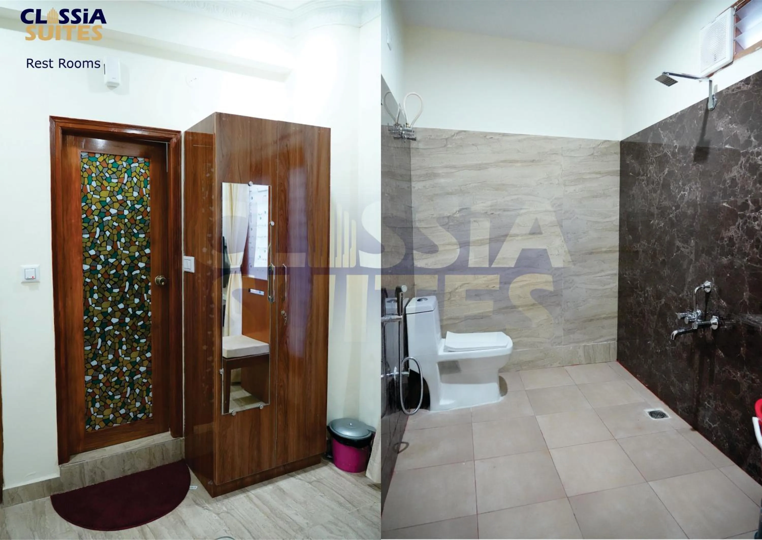 Shower in Classia Suites