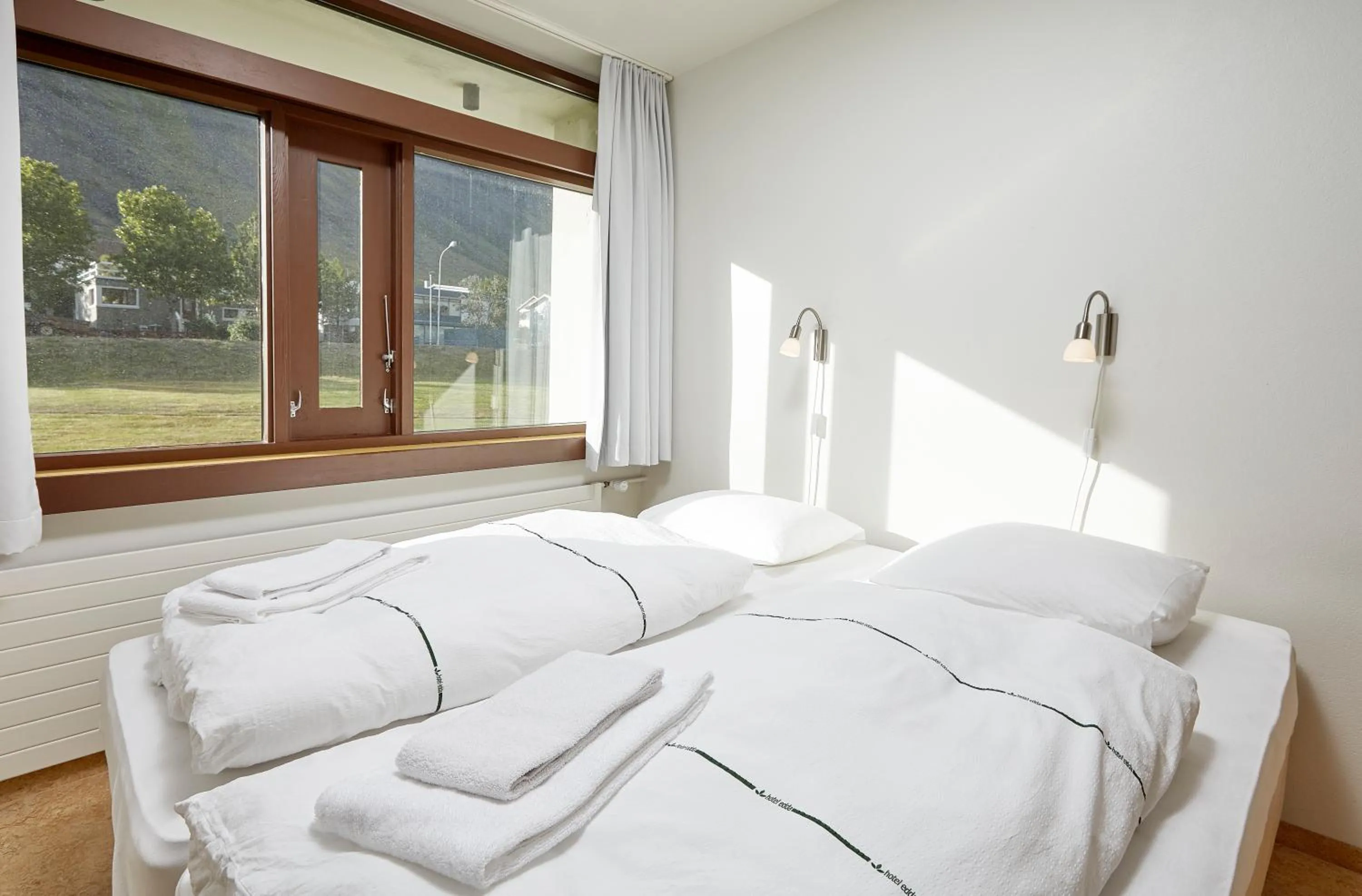 Bed in Hótel Torfnes