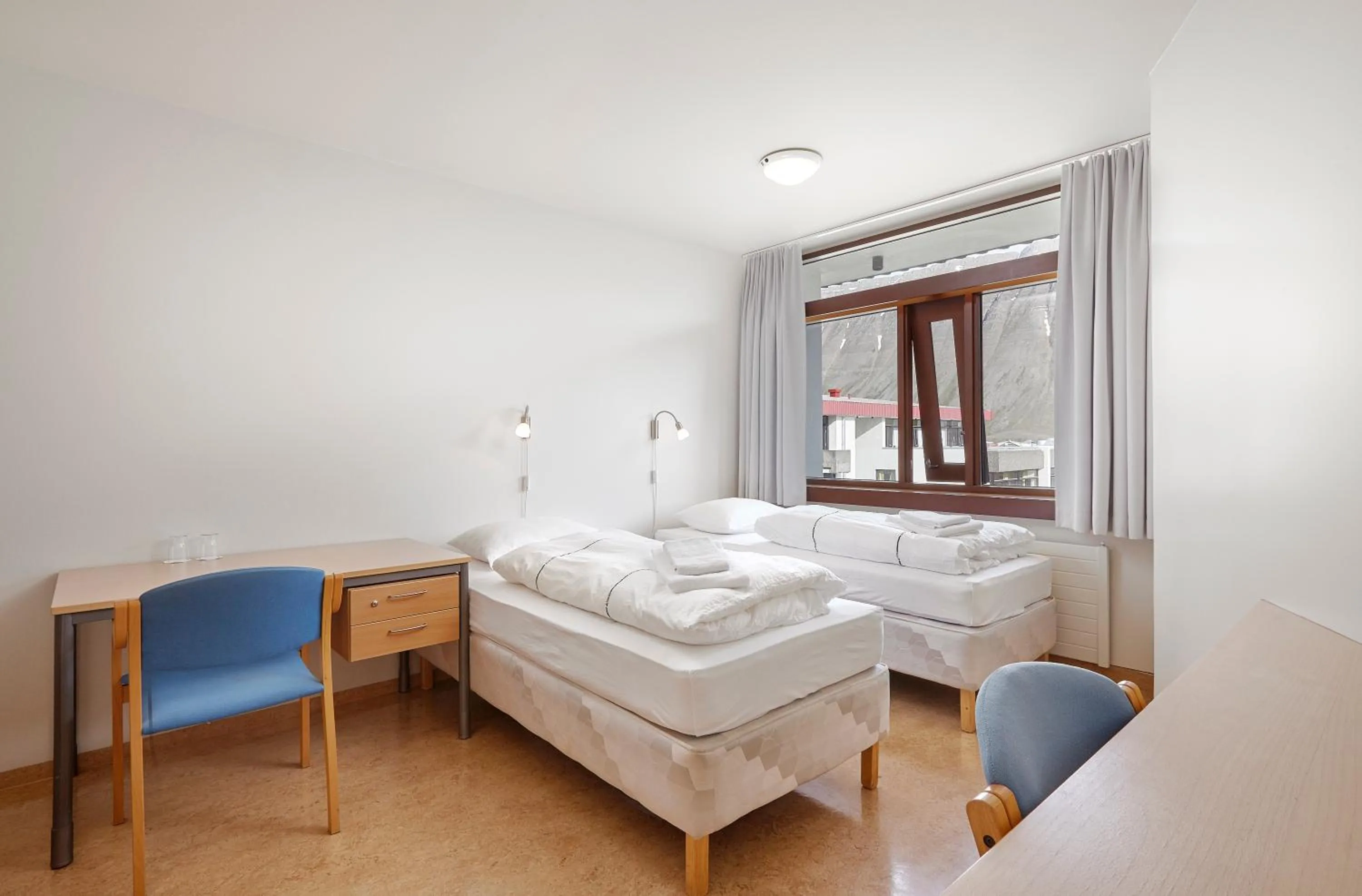 Bed in Hótel Torfnes