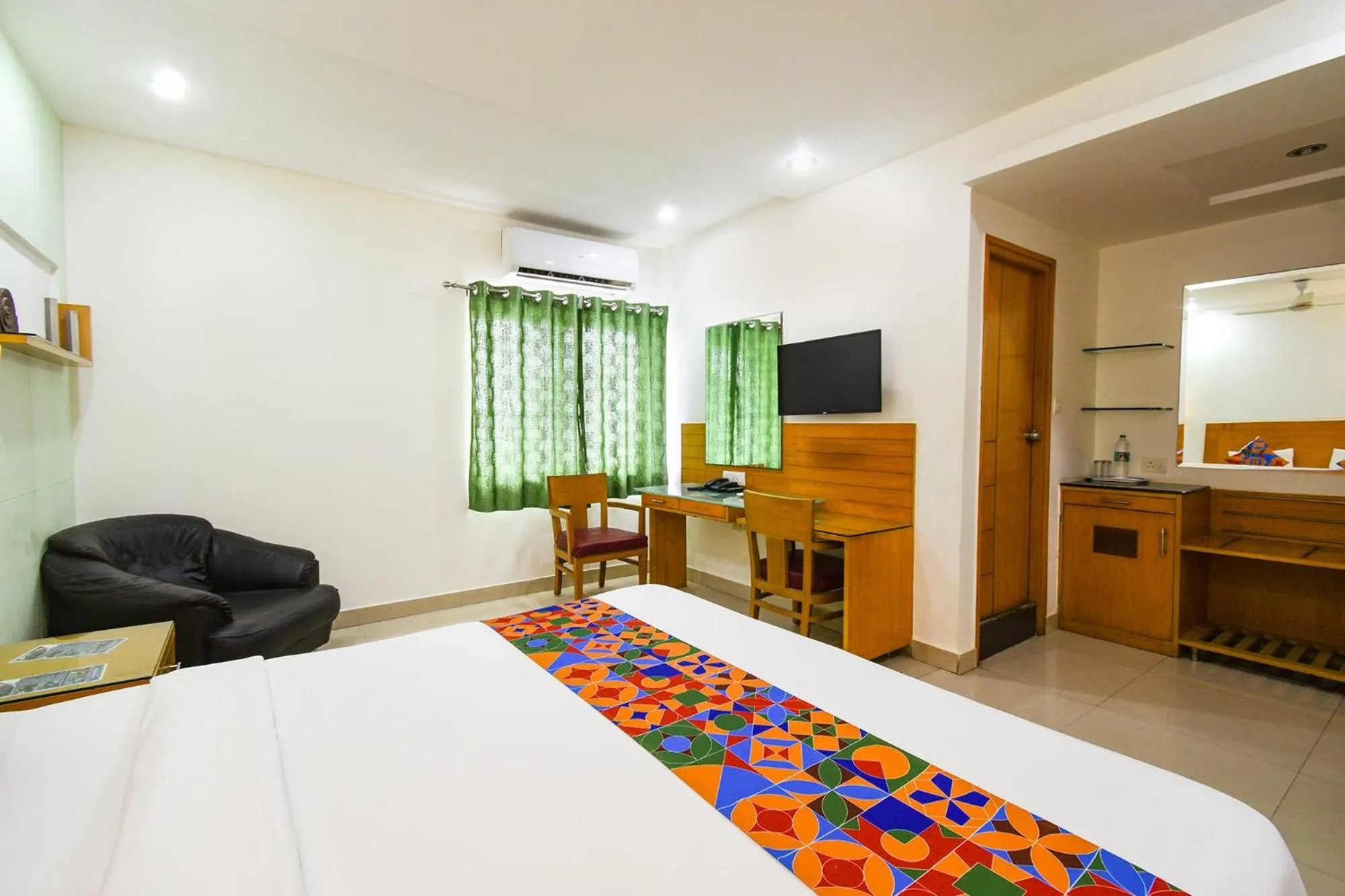 Bed in FabHotel A&M - Nr LV Prasad Institute, Banjara Hills