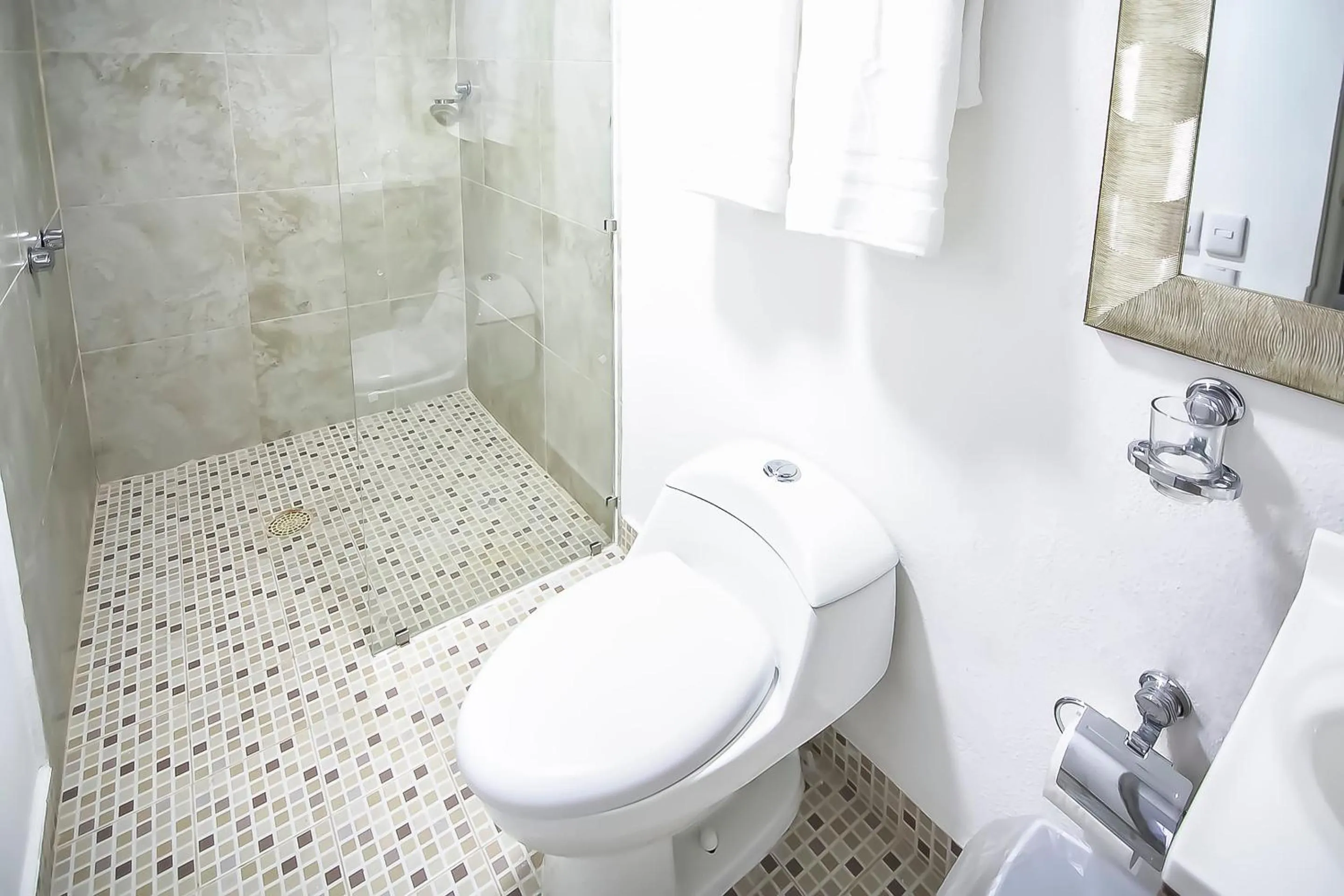 Bathroom in OYO Hotel Plaza Las Torres, Cabo San Lucas