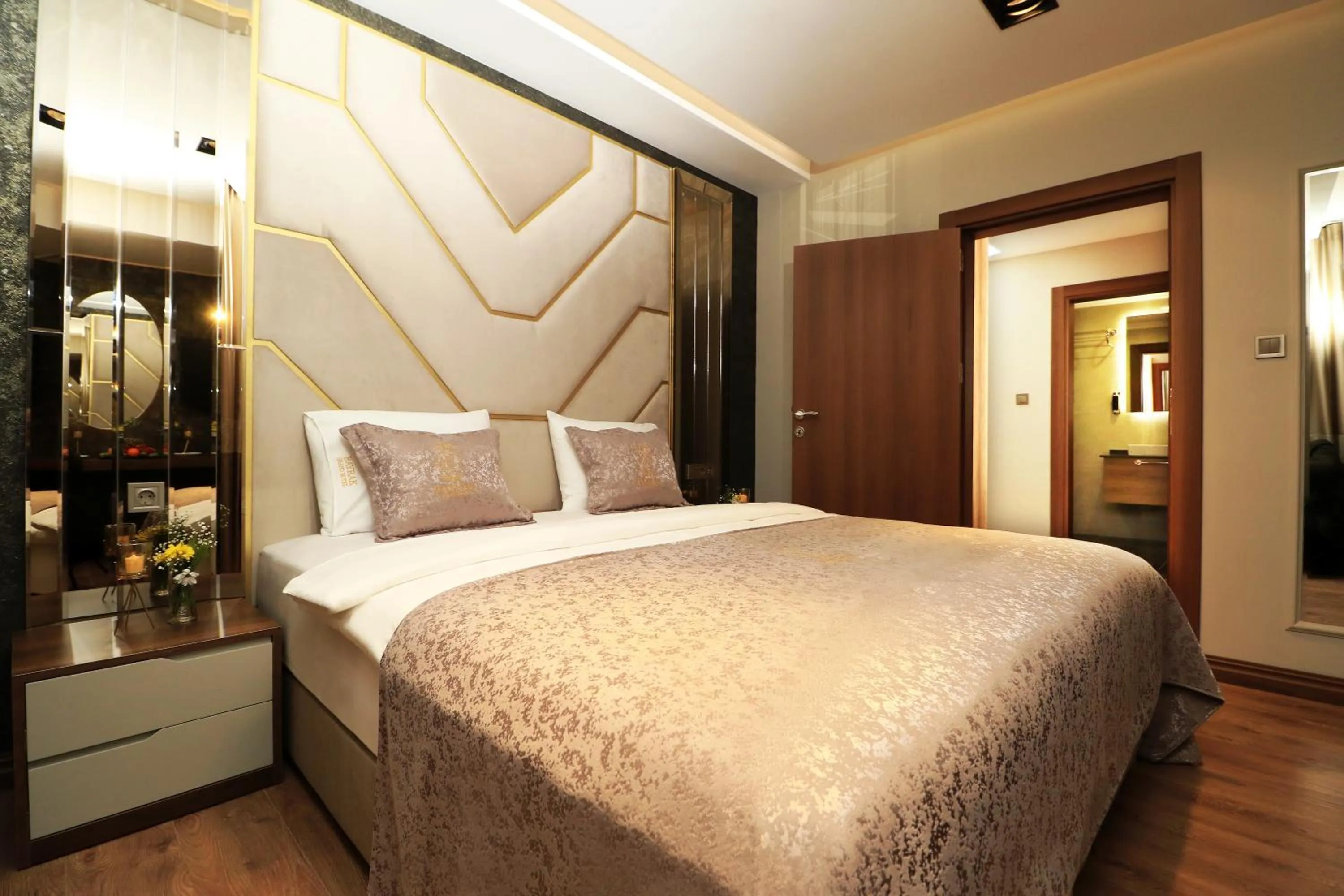 Bed in Bayrak Grand Hotel