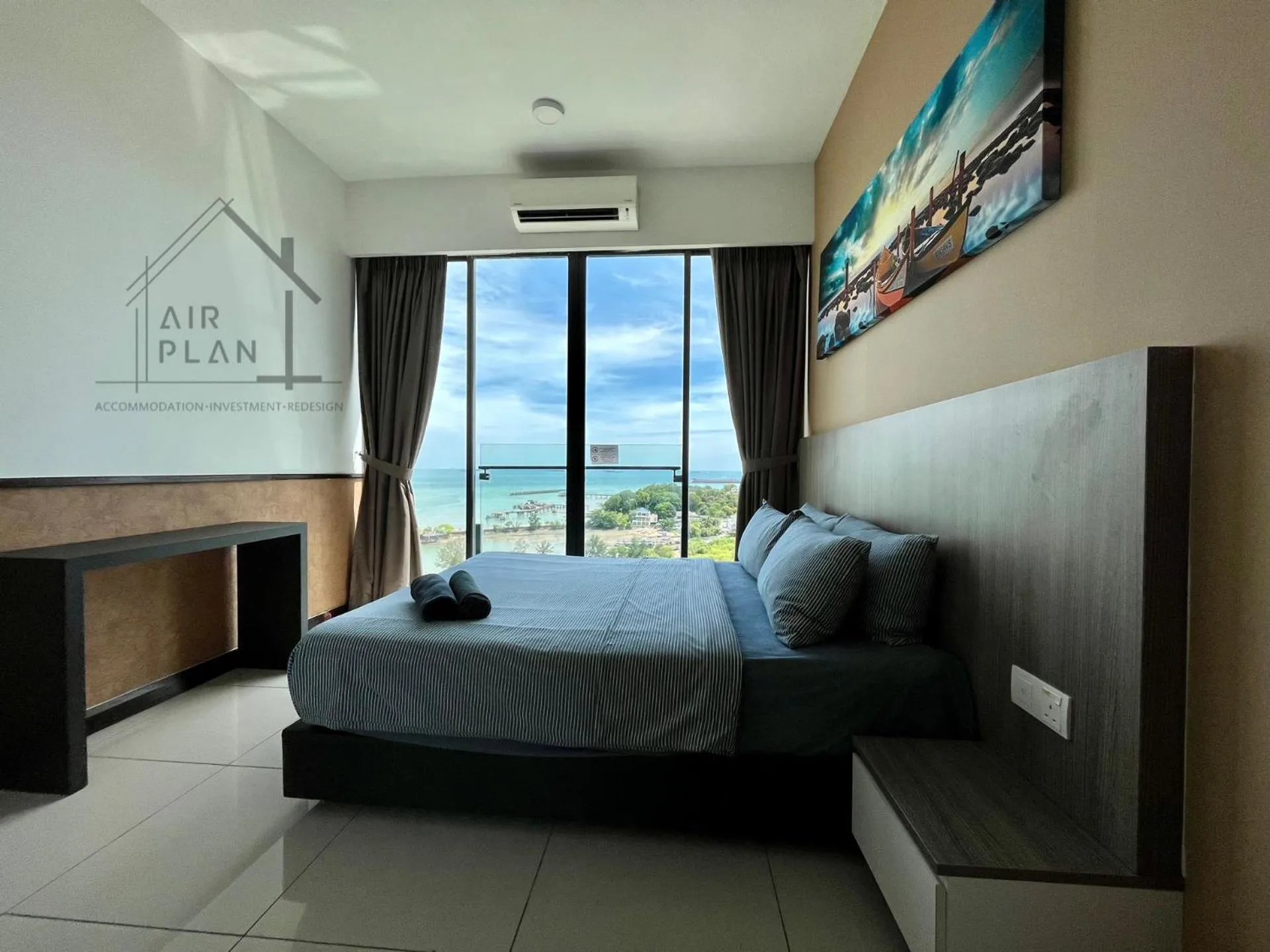 Bedroom, Bed in PD D’Wharf Amazing Seaview Suite 9 (Up to 6 Pax)